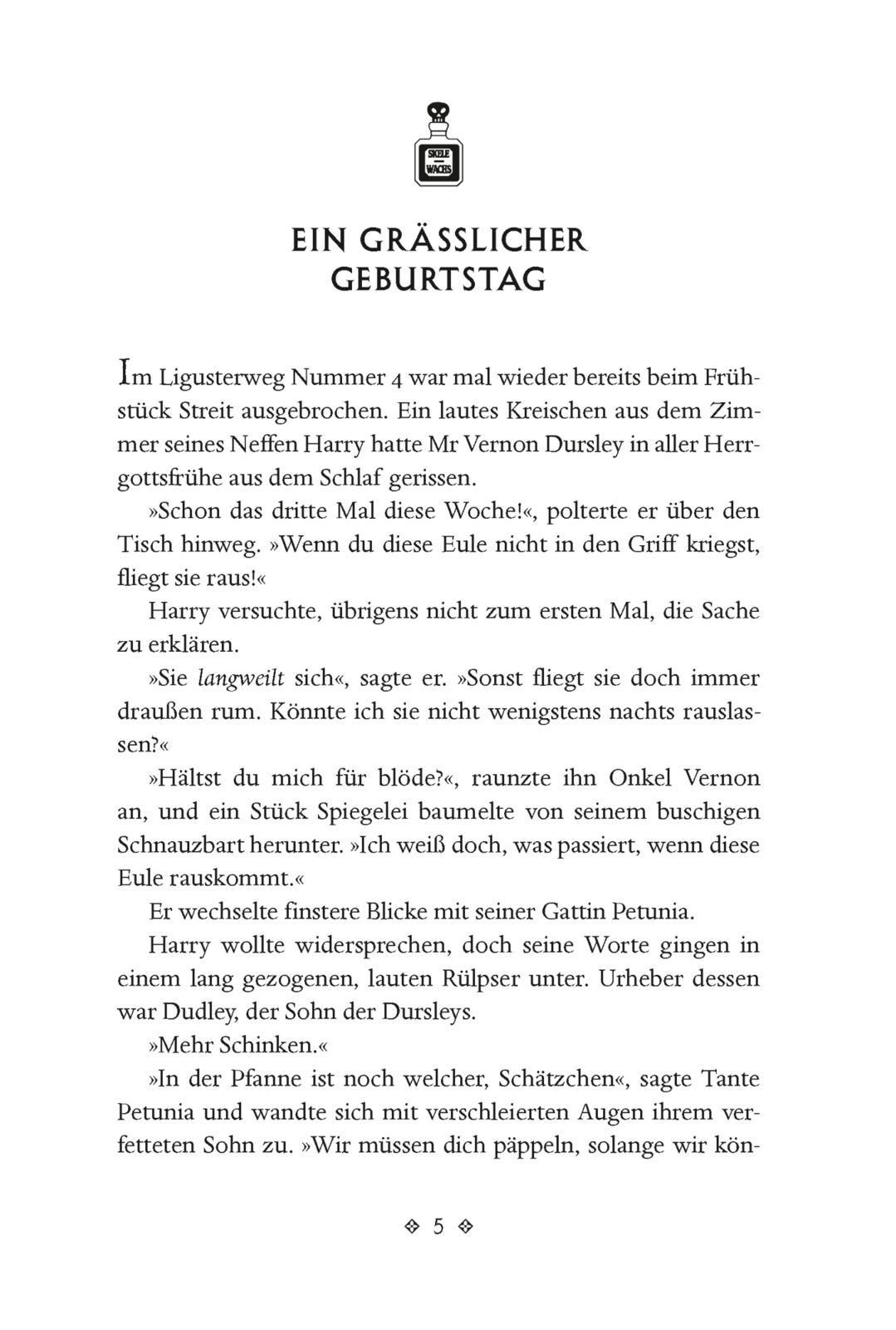 Beispielinhalt (Bild) Harry Potter und die Kammer des Schreckens (Harry Potter 2)