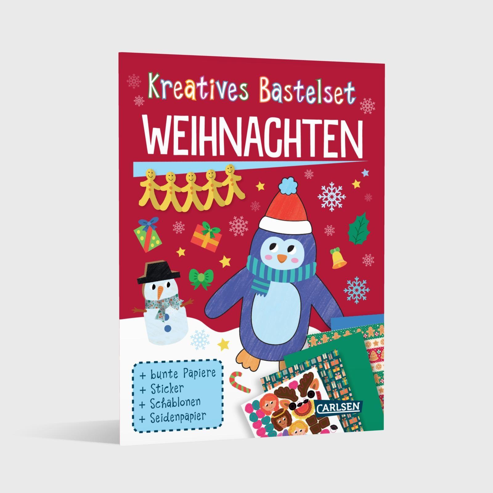 Beispielinhalt (Bild) Bastelset für Kinder: Kreatives Bastelset: Weihnachten 2025