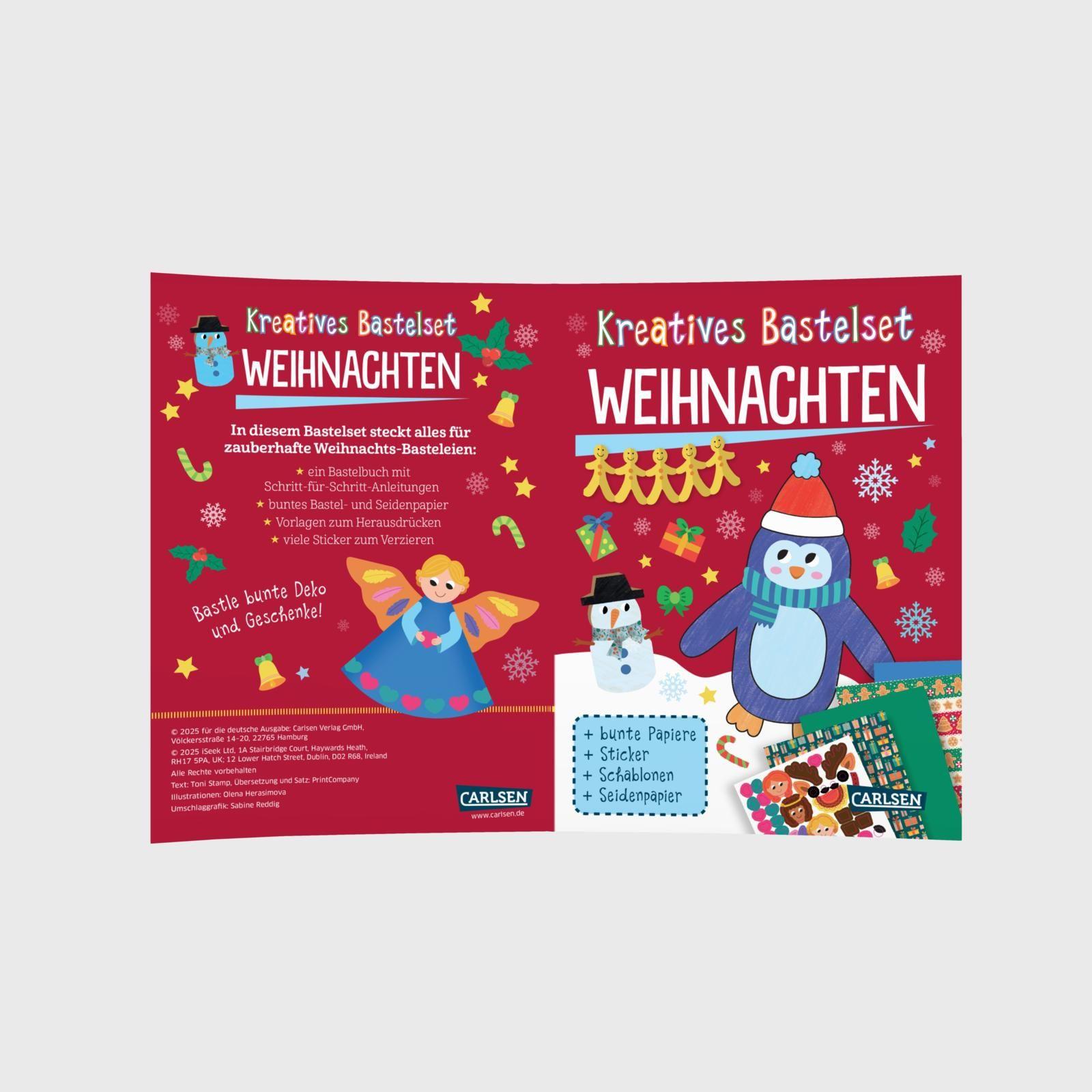 Beispielinhalt (Bild) Bastelset für Kinder: Kreatives Bastelset: Weihnachten 2025