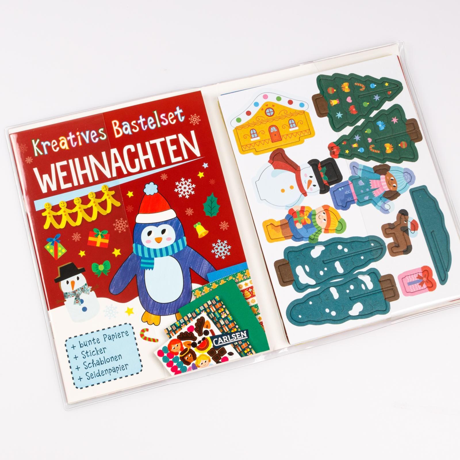 Beispielinhalt (Bild) Bastelset für Kinder: Kreatives Bastelset: Weihnachten 2025