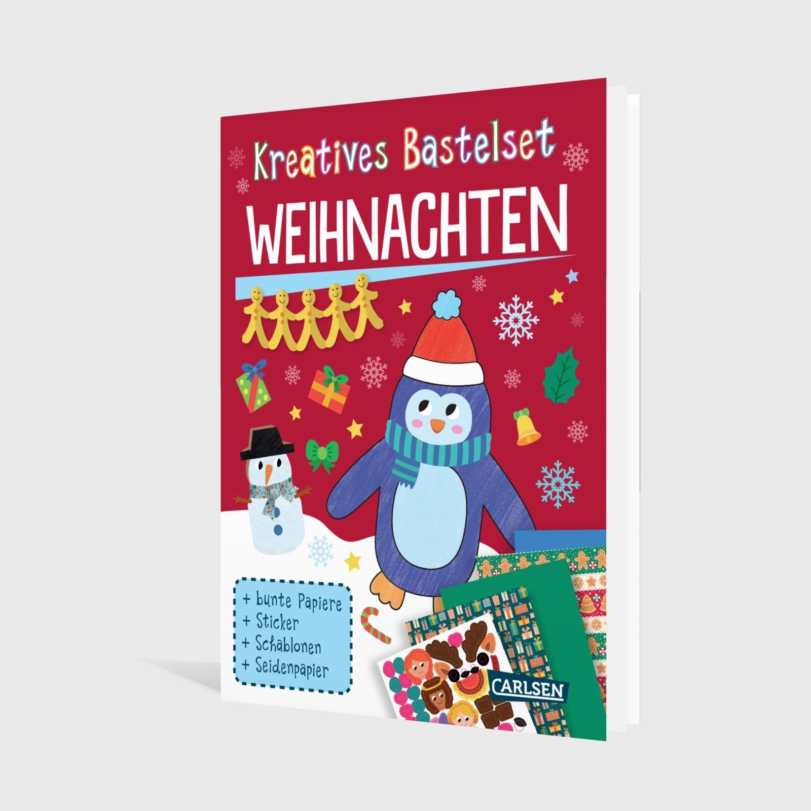 Beispielinhalt (Bild) Bastelset für Kinder: Kreatives Bastelset: Weihnachten 2025