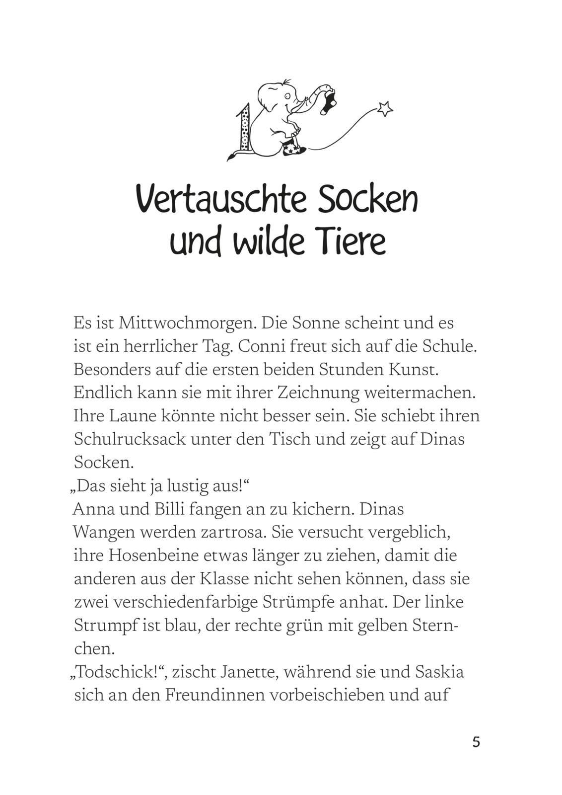 Beispielinhalt (Bild) Conni & Co 12: Conni, Dina und der Babysitterclub