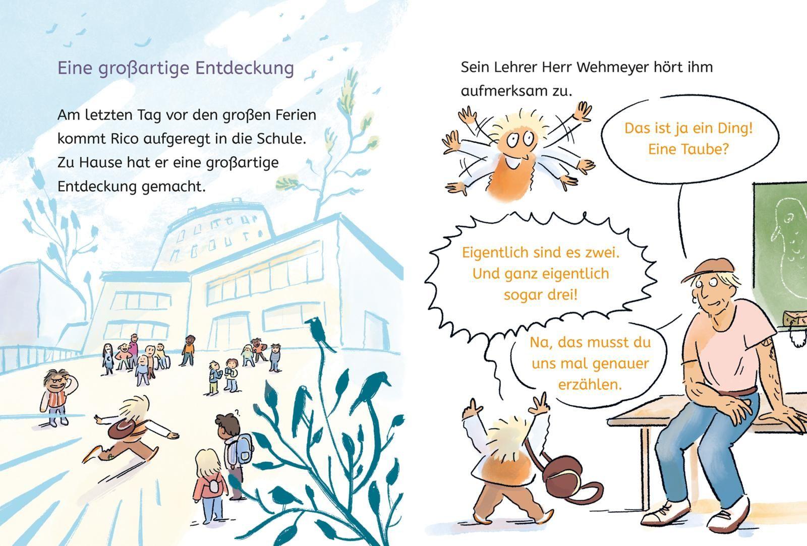 Beispielinhalt (Bild) Rico und die Gewittertaube