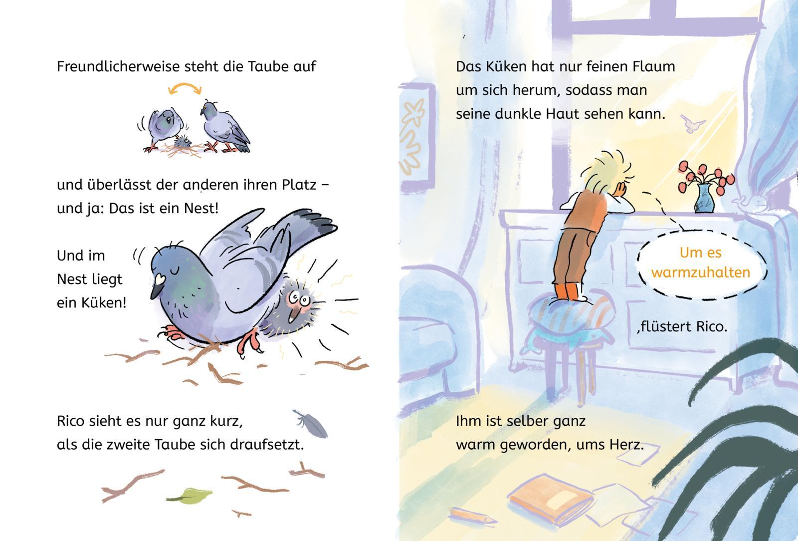Beispielinhalt (Bild) Rico und die Gewittertaube