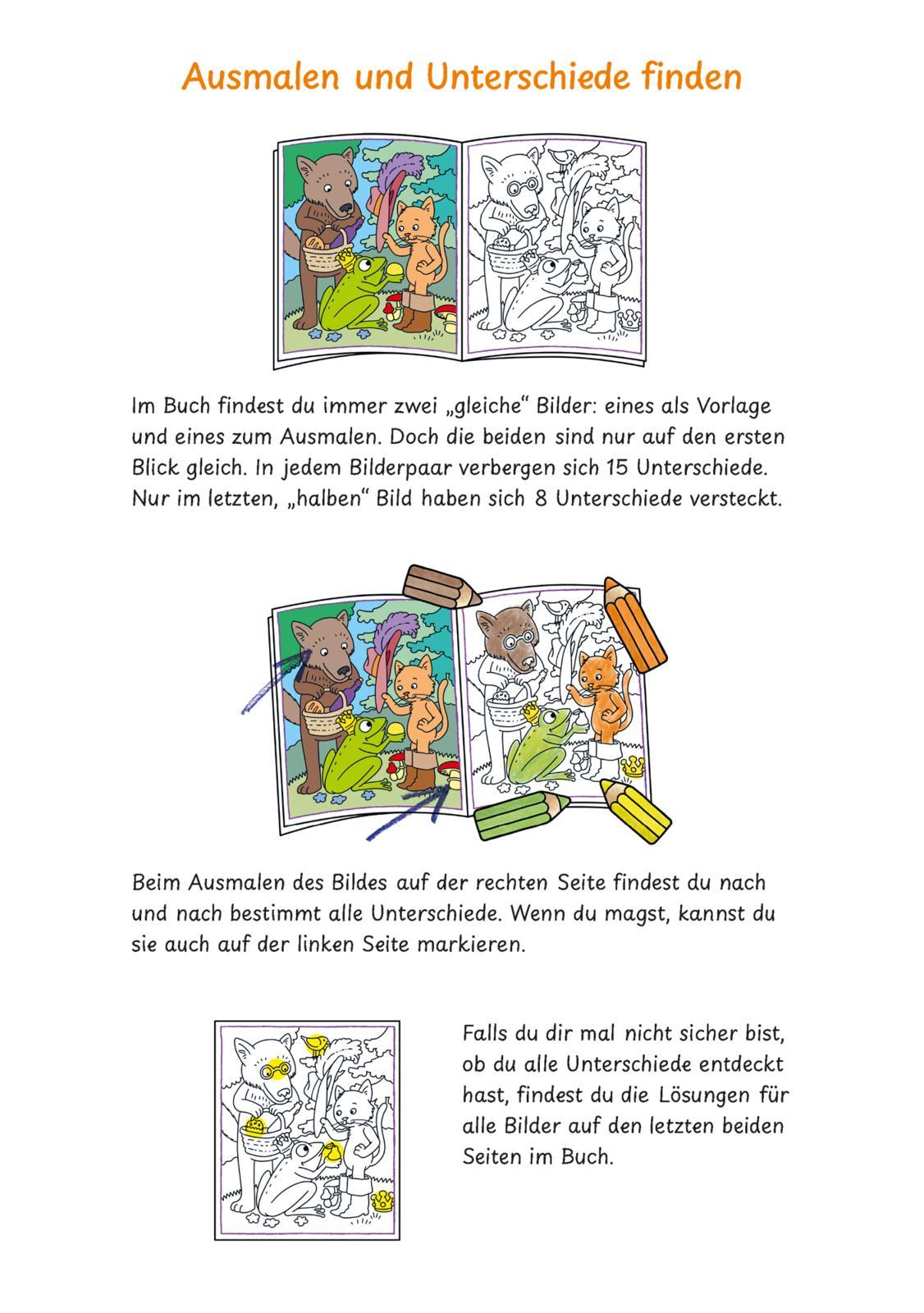 Beispielinhalt (Bild) Mein lustiges großes Malspielbuch: Wimmel-Bilder (ab 5 Jahren)