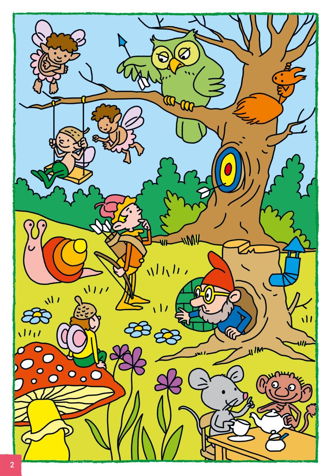 Beispielinhalt (Bild) Mein lustiges großes Malspielbuch: Wimmel-Bilder (ab 5 Jahren)