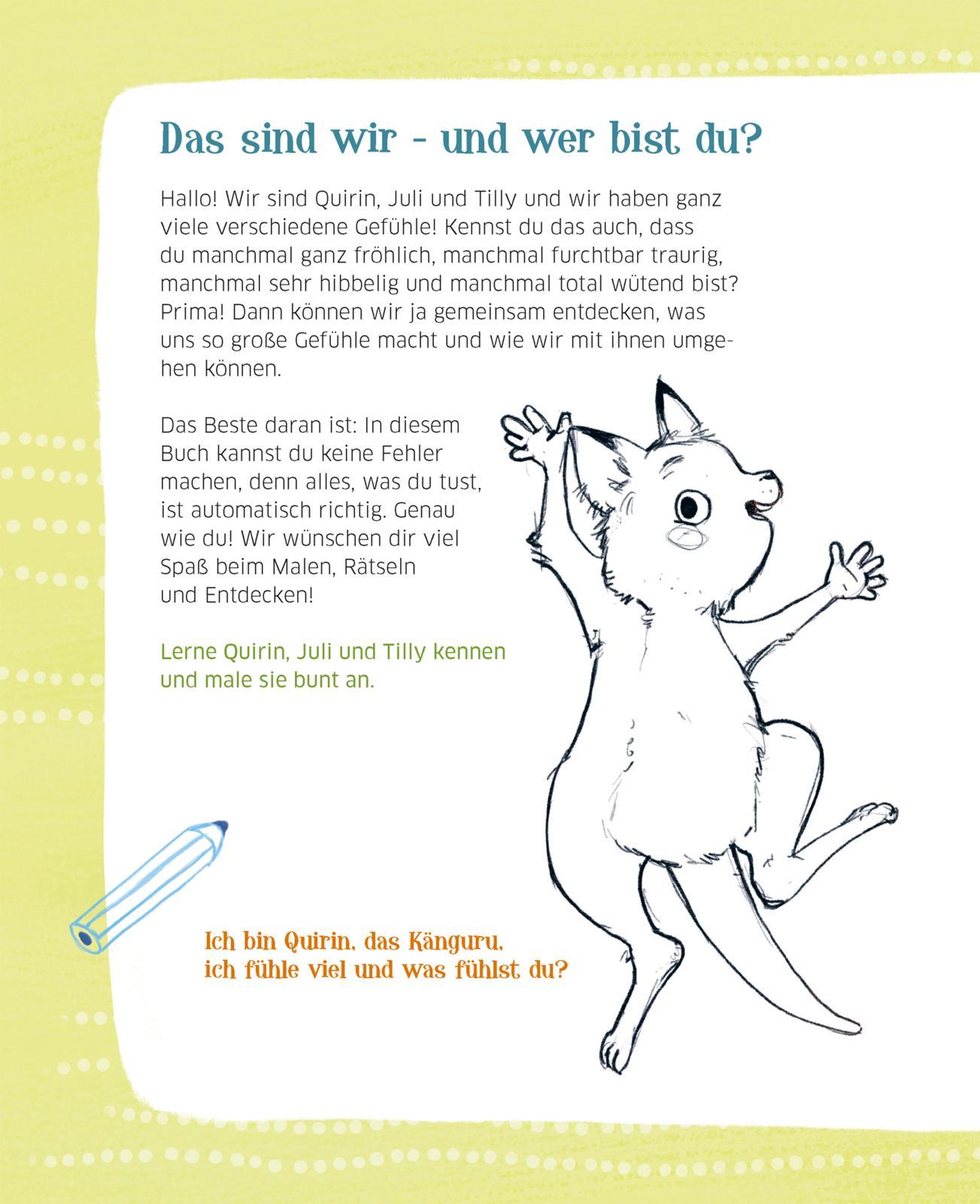 Beispielinhalt (Bild) Mein Mutmach-Mitmachbuch