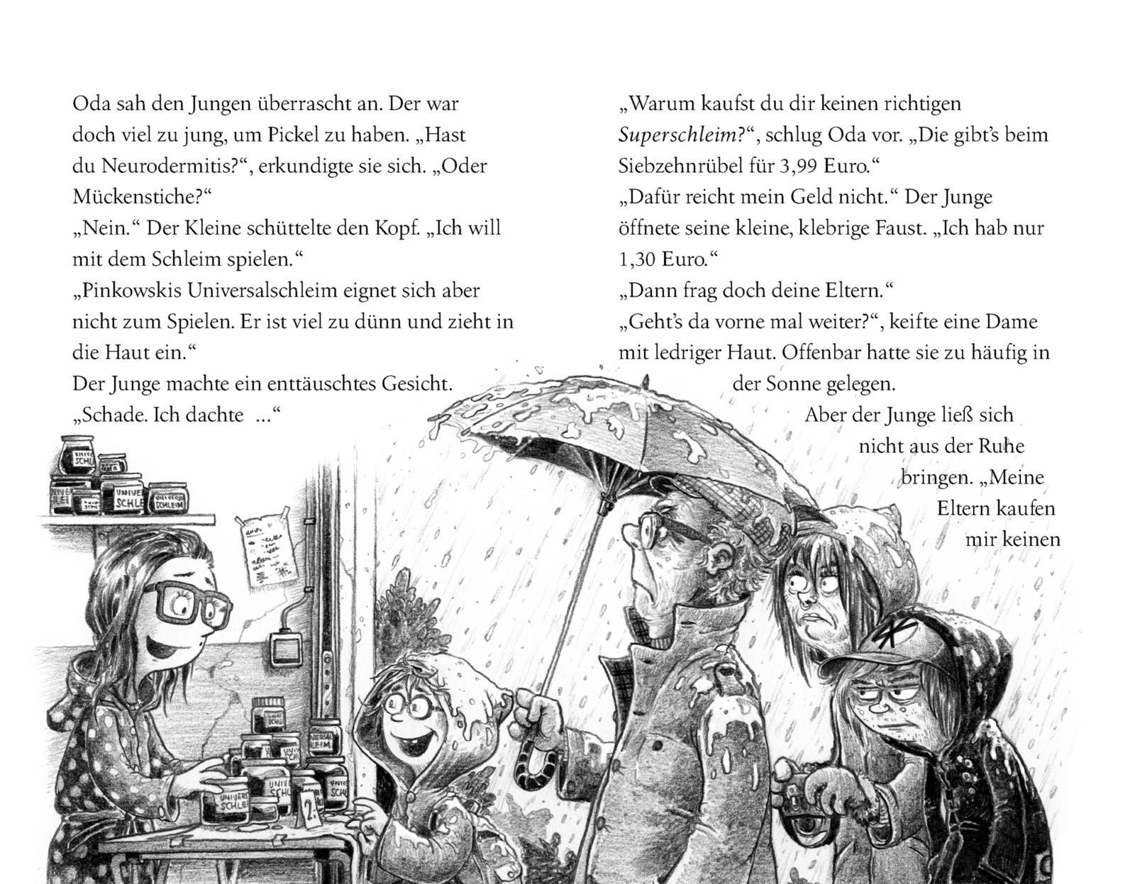 Beispielinhalt (Bild) Bitte nicht öffnen: Doppelband (Enthält die Bände 1: Bissig!, 2: Schleimig!)