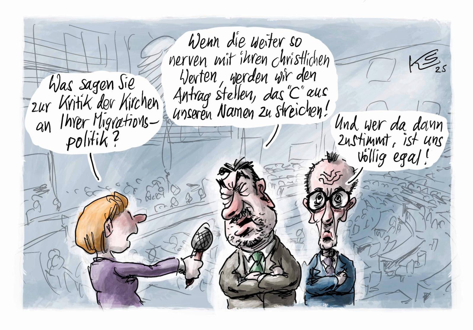 Beispielinhalt (Bild) Beste Bilder 16 - Die Cartoons des Jahres 2025