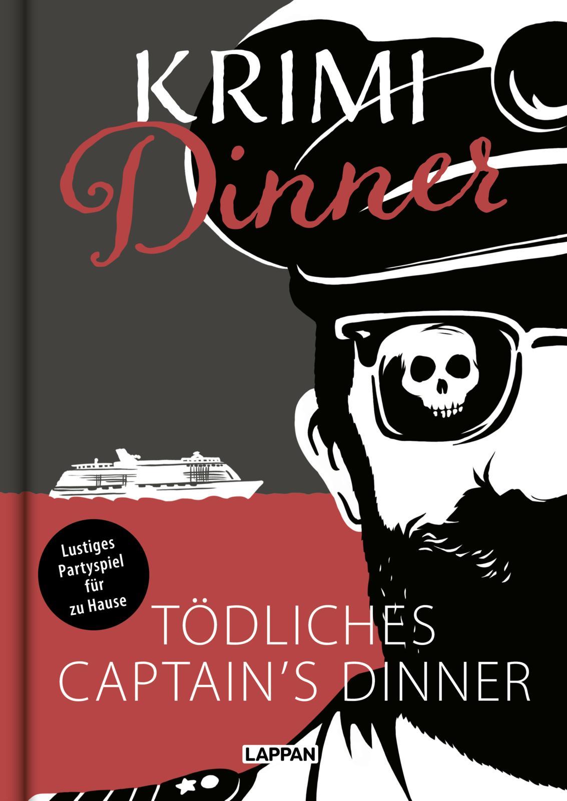Vorderes Coverbild Krimi-Dinner-Buch: Tödliches Captain's Dinner