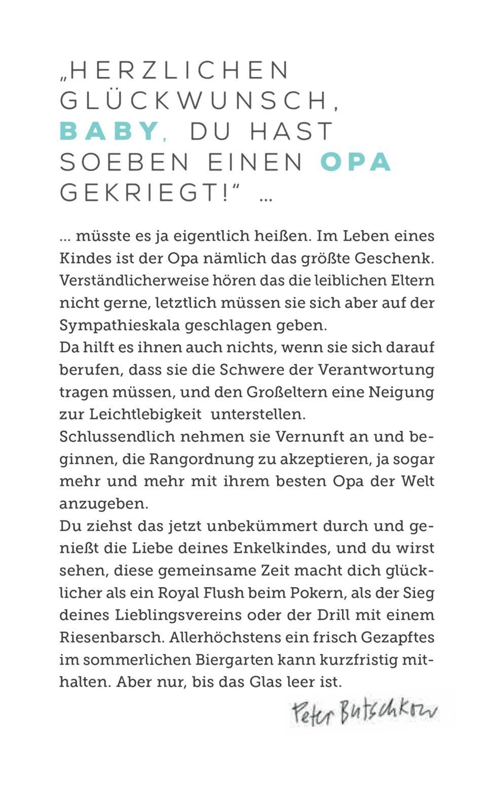 Beispielinhalt (Bild) Überleben als Opa