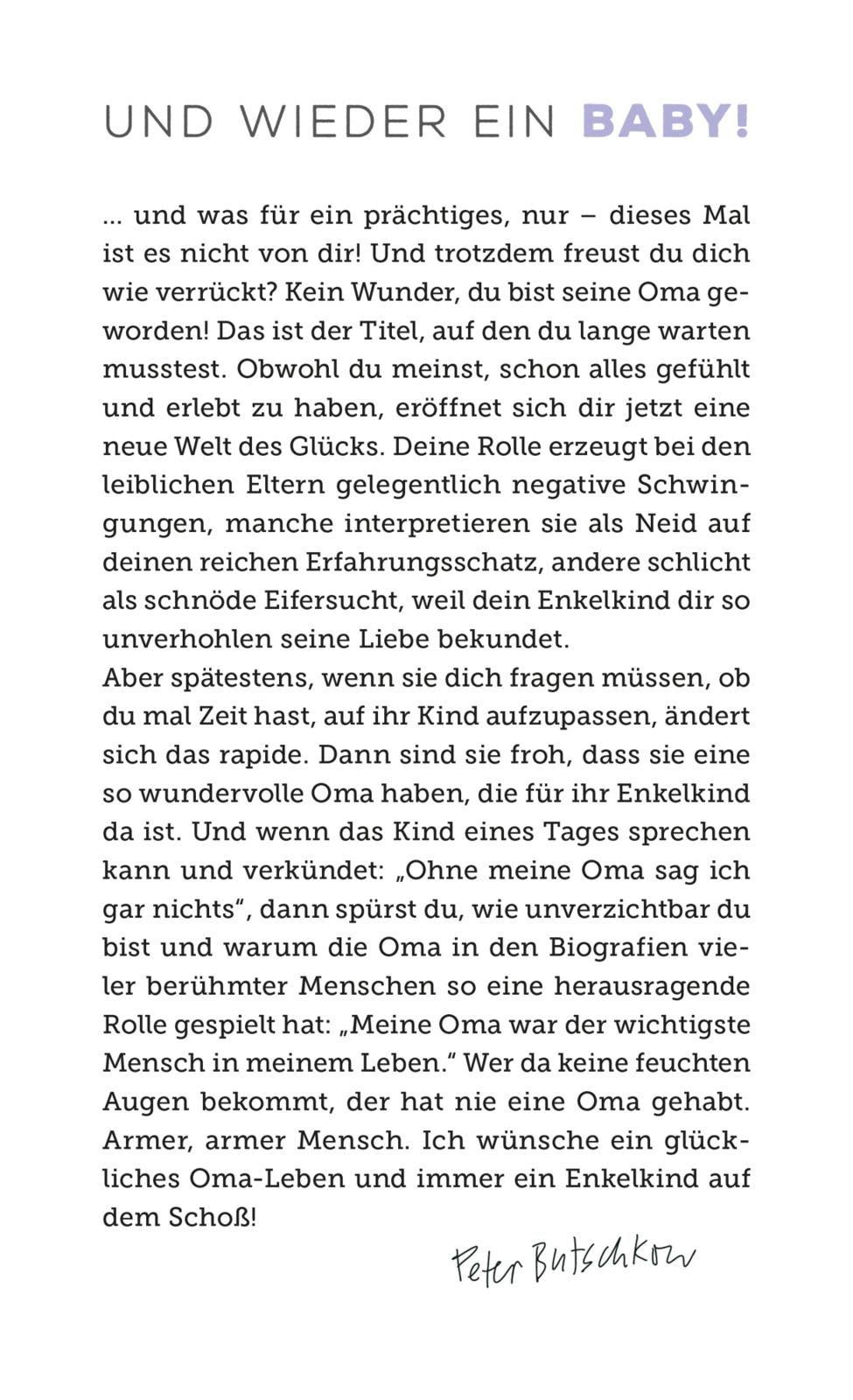 Beispielinhalt (Bild) Überleben als Oma