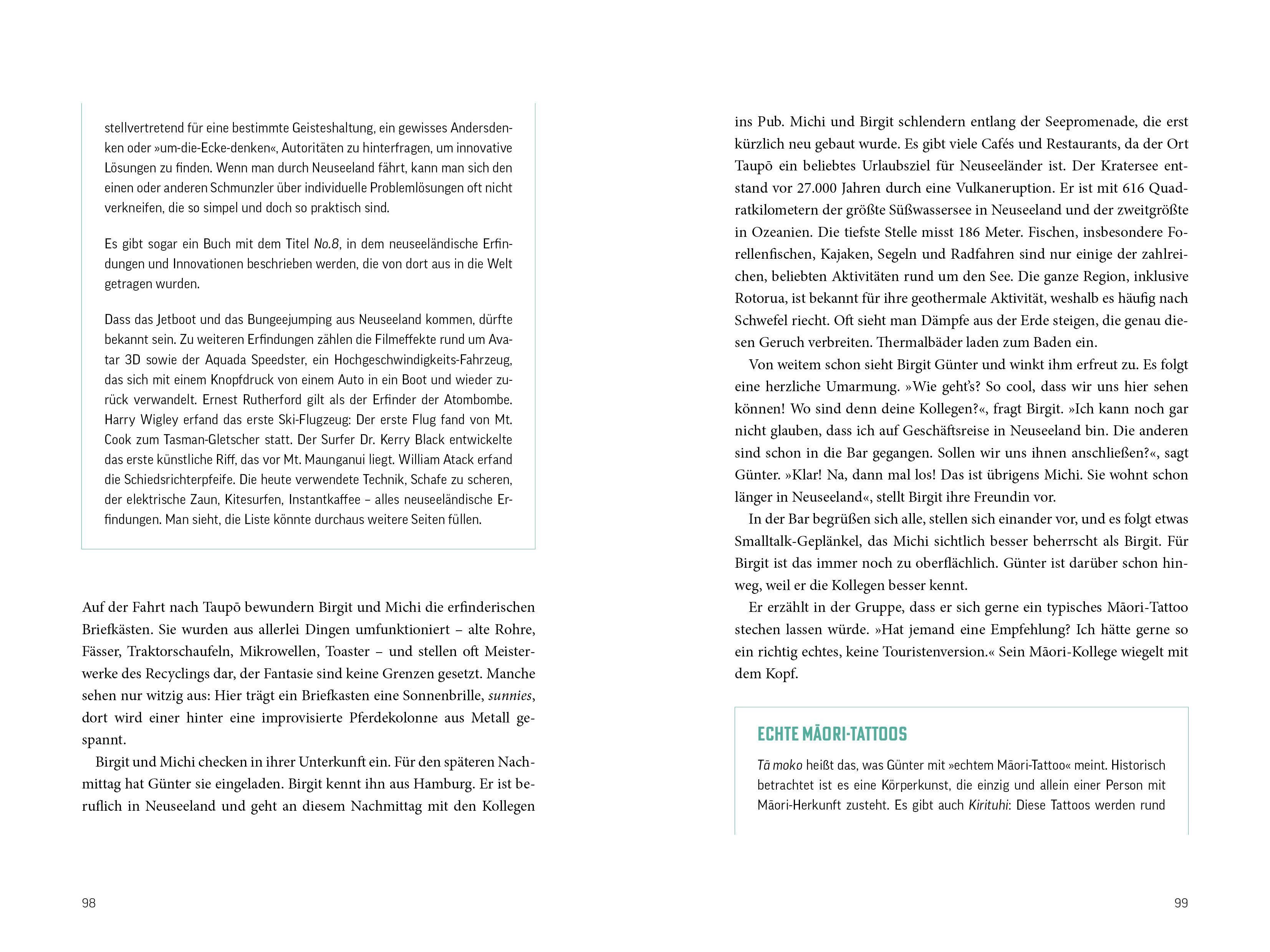 Beispielinhalt (Bild) Fettnäpfchenführer Neuseeland