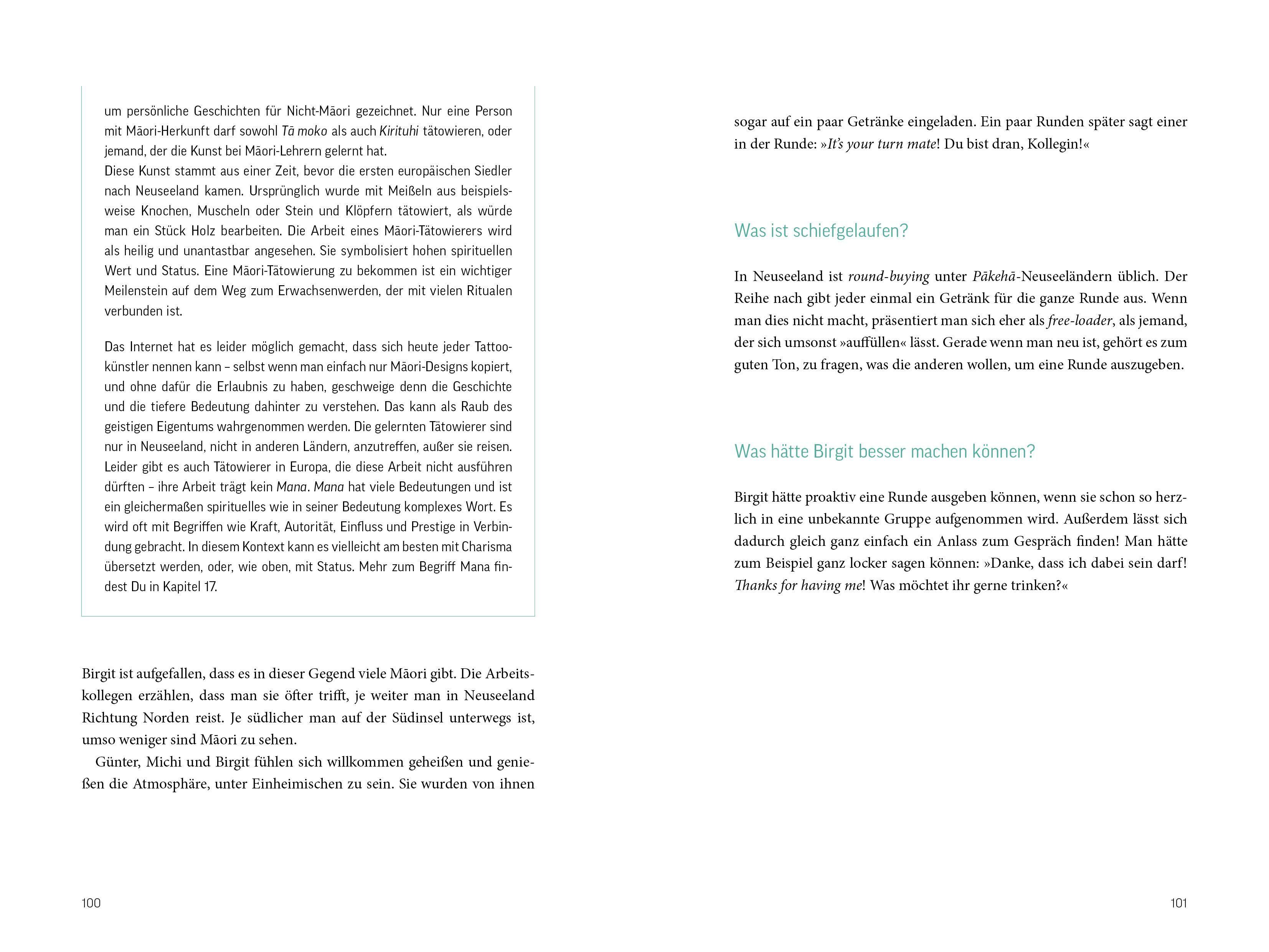 Beispielinhalt (Bild) Fettnäpfchenführer Neuseeland