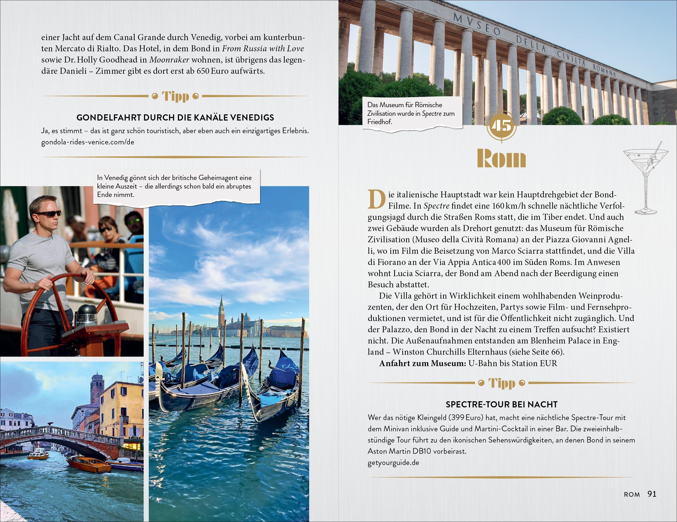 Beispielinhalt (Bild) Der inoffizielle James Bond Reiseführer