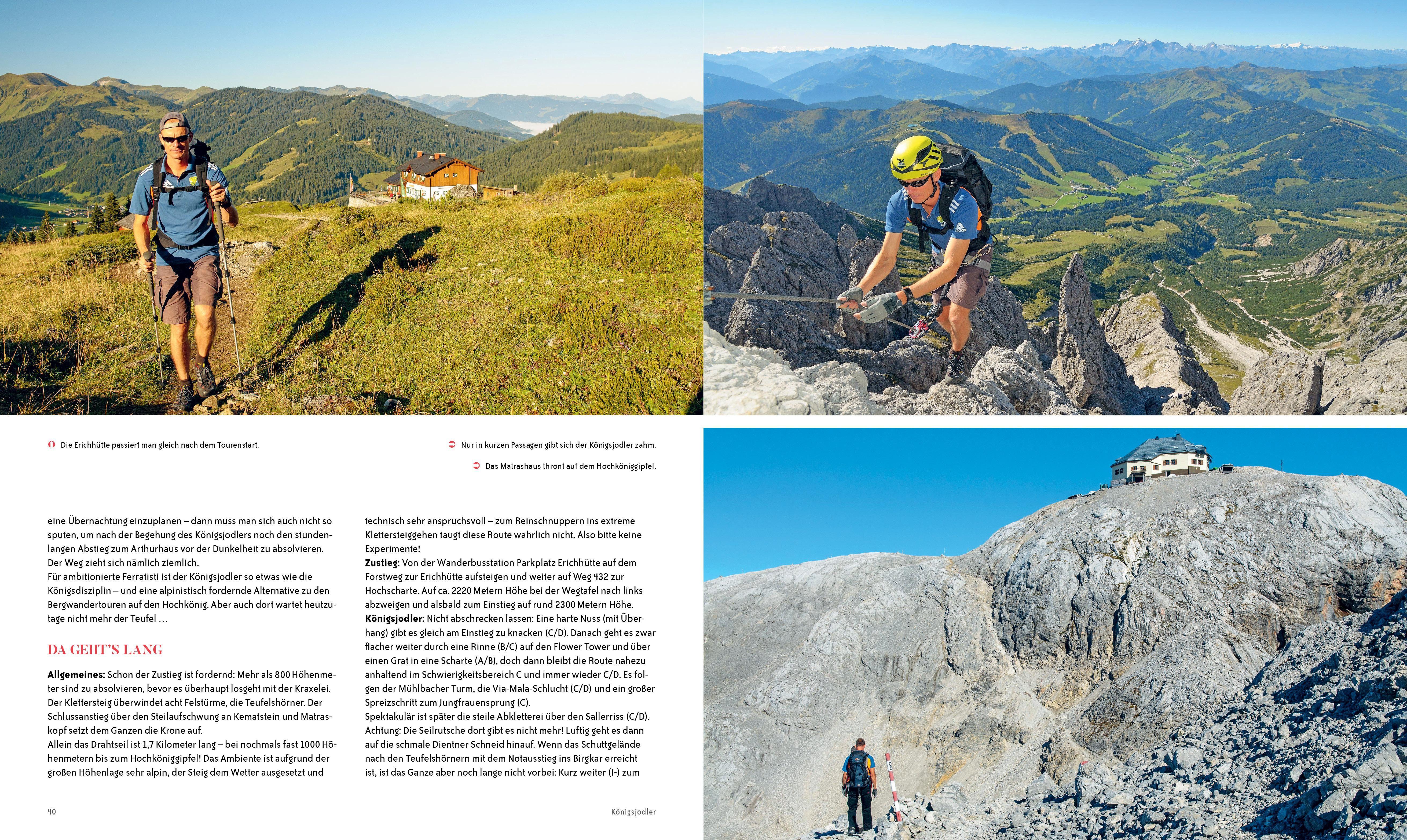 Beispielinhalt (Bild) Die ultimativen Klettersteige in den Alpen
