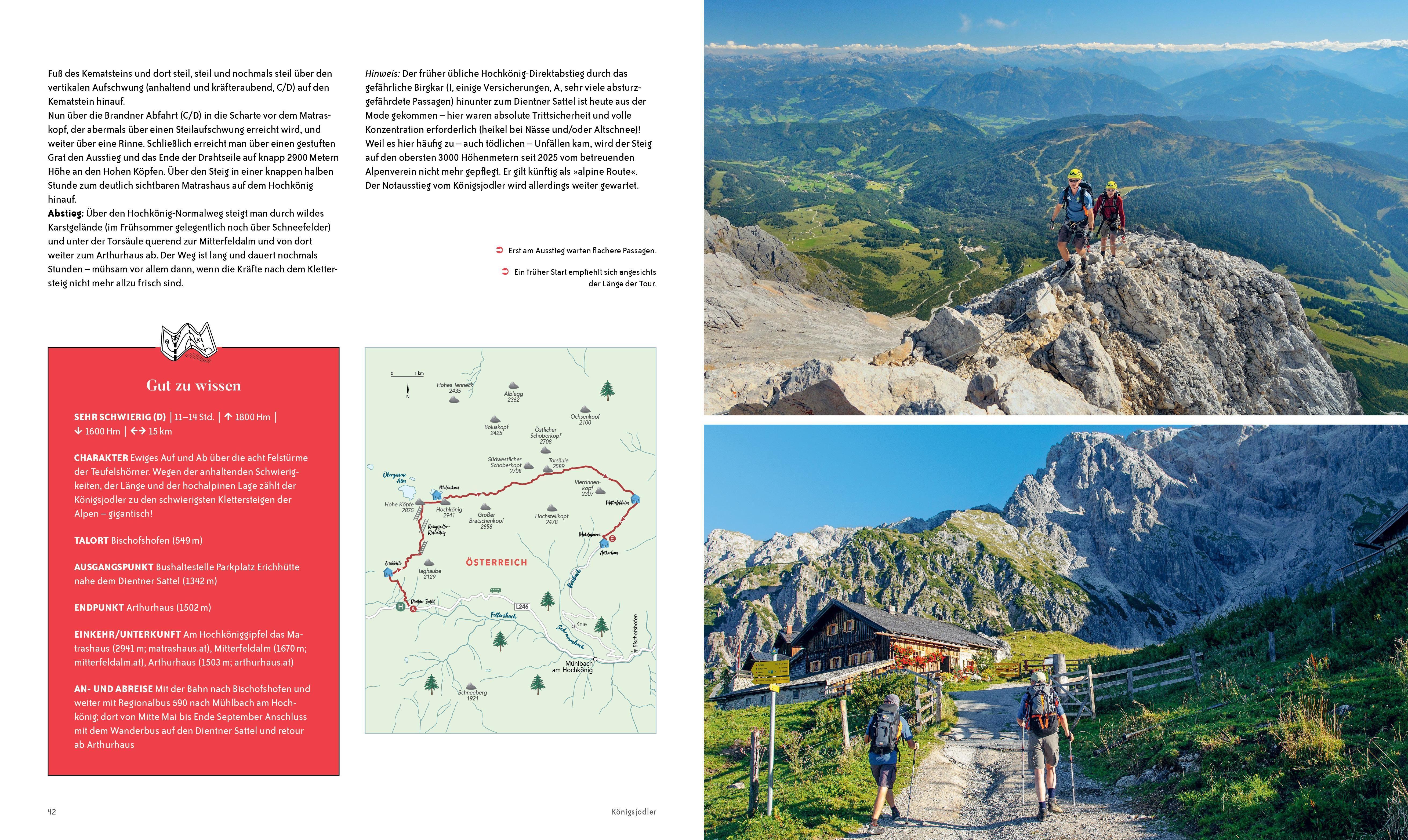 Beispielinhalt (Bild) Die ultimativen Klettersteige in den Alpen