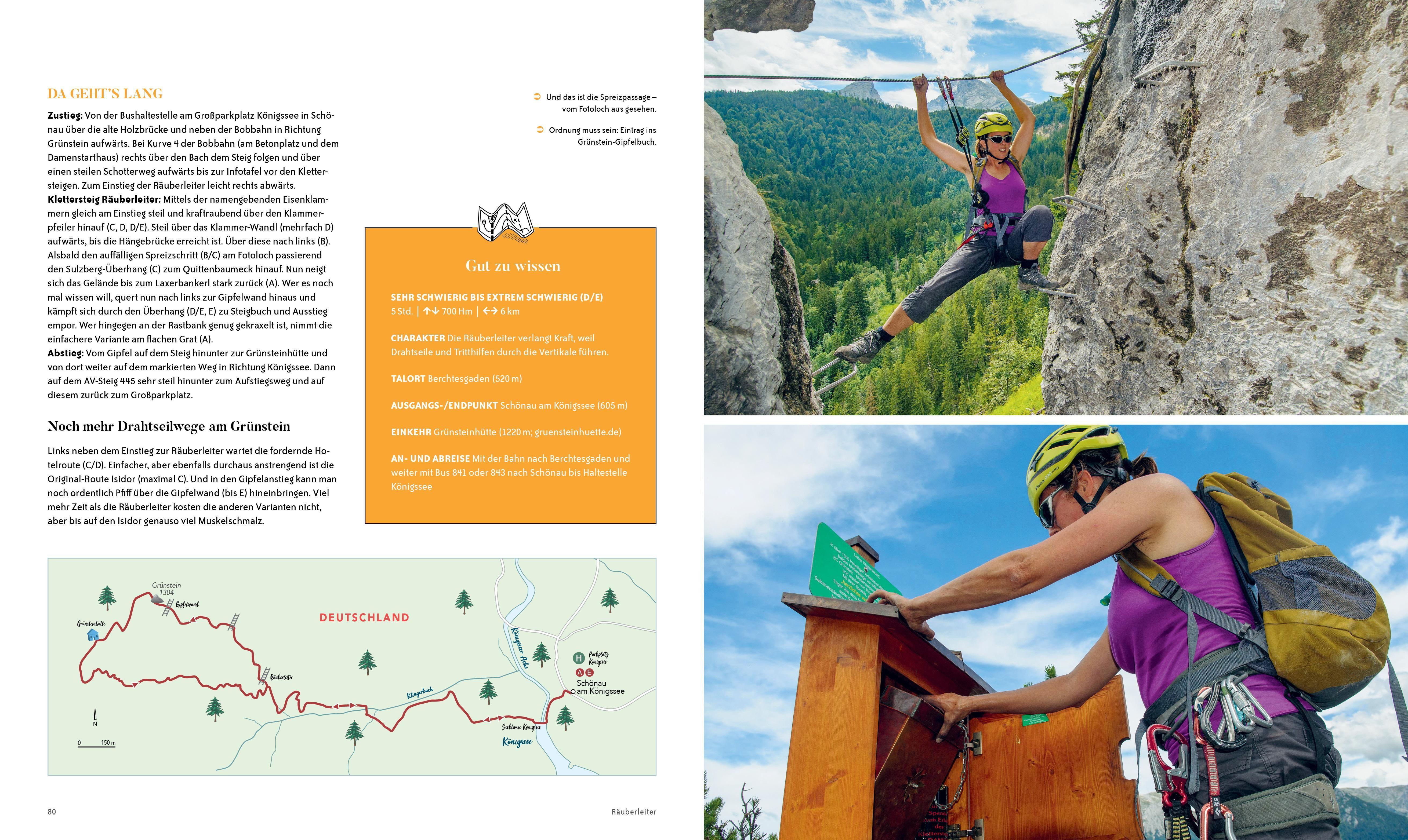 Beispielinhalt (Bild) Die ultimativen Klettersteige in den Alpen