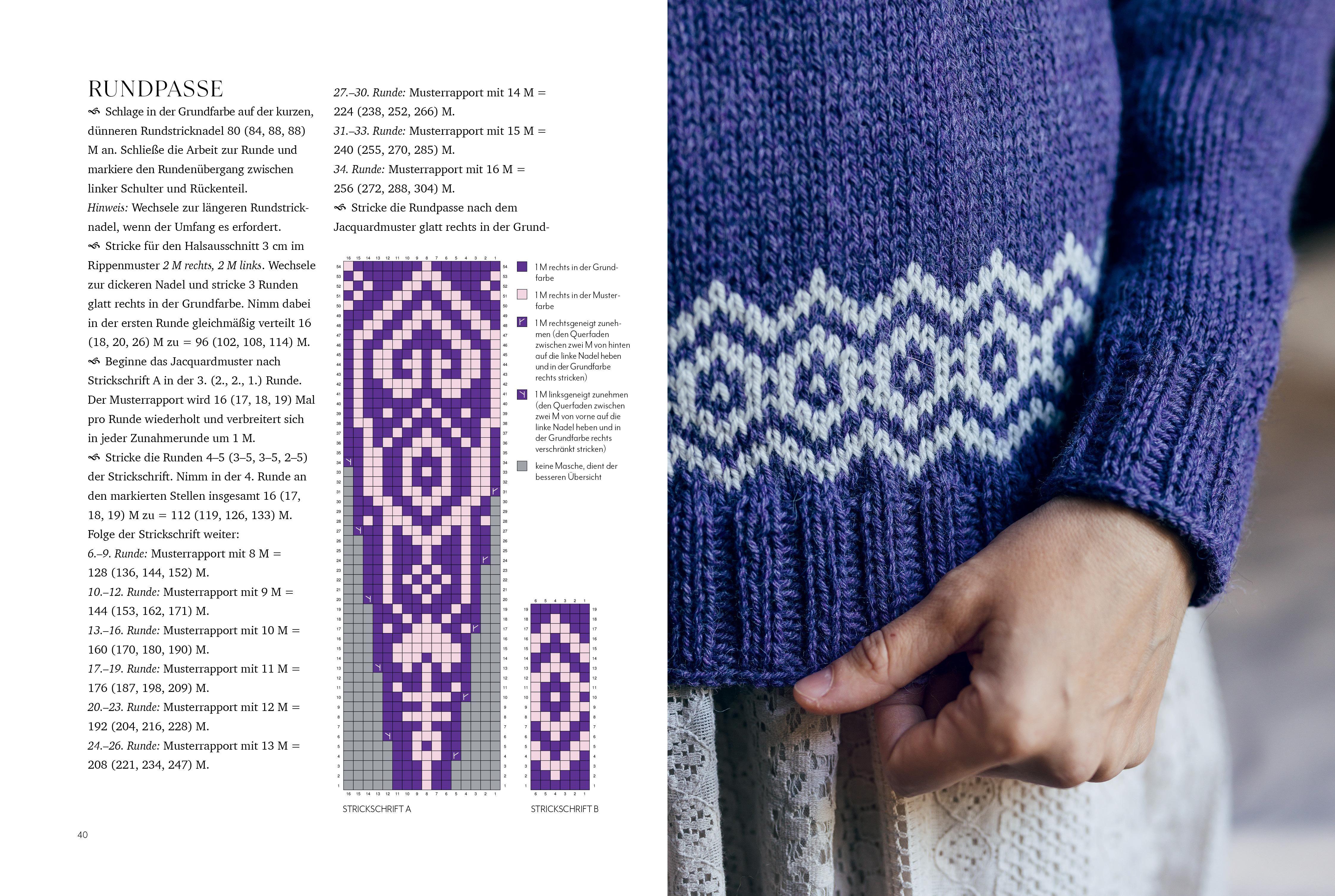 Beispielinhalt (Bild) Traumhafte Rundpassenpullover aus Skandinavien stricken