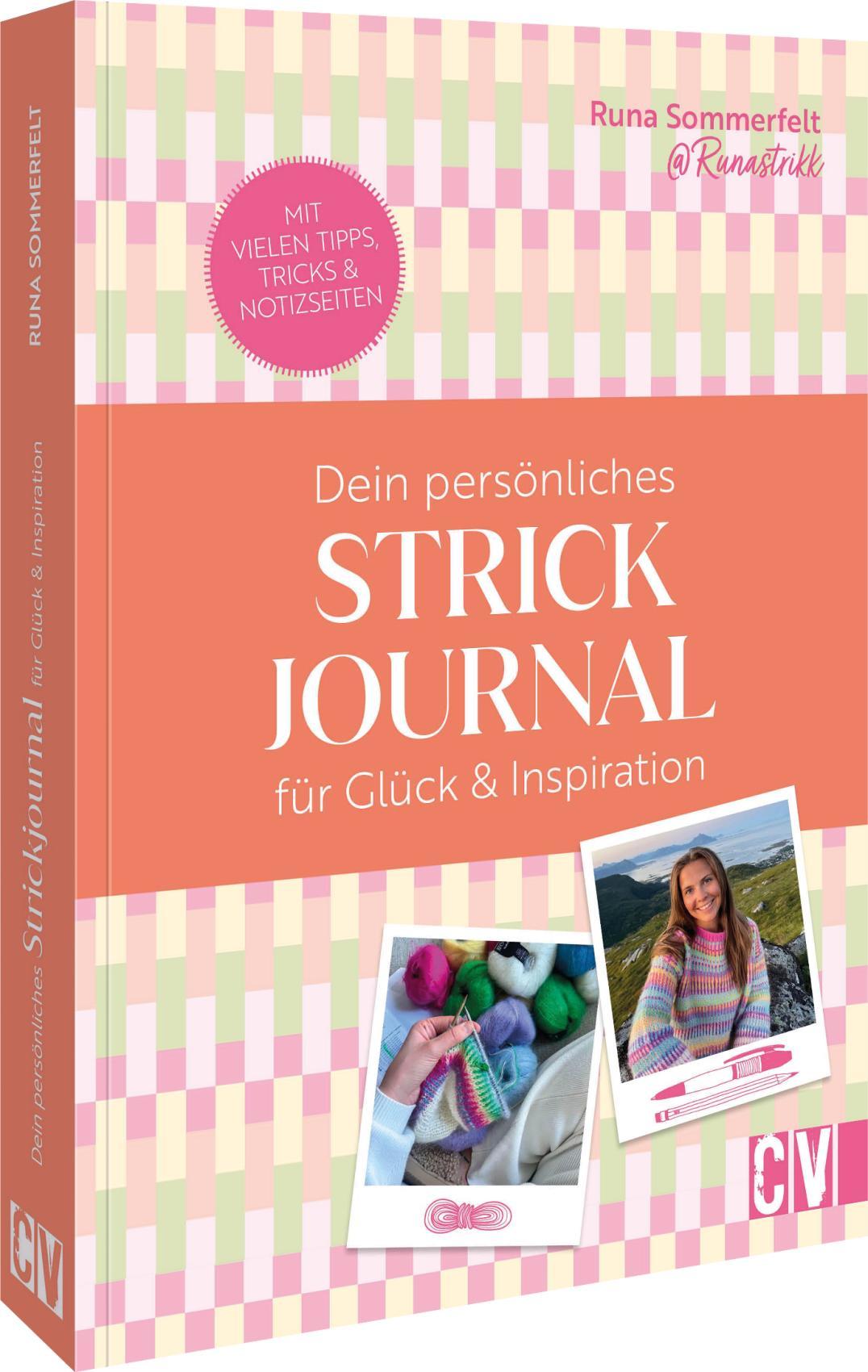 Vorderes Coverbild Runastrikk: dein persönliches Strickjournal für Glück & Inspiration