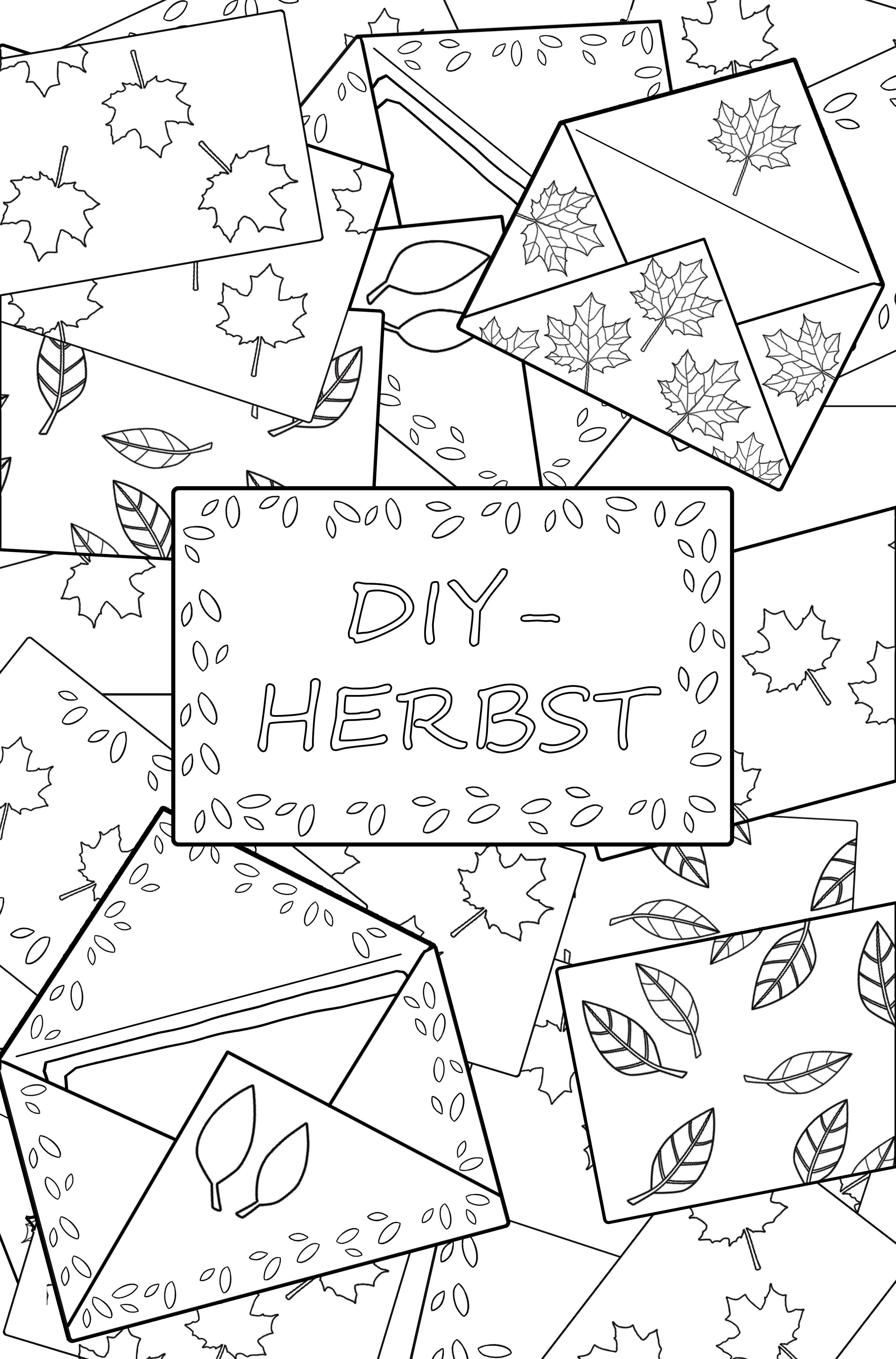 Beispielinhalt (Bild) Meine kreative Herbstliebe zum Ausmalen