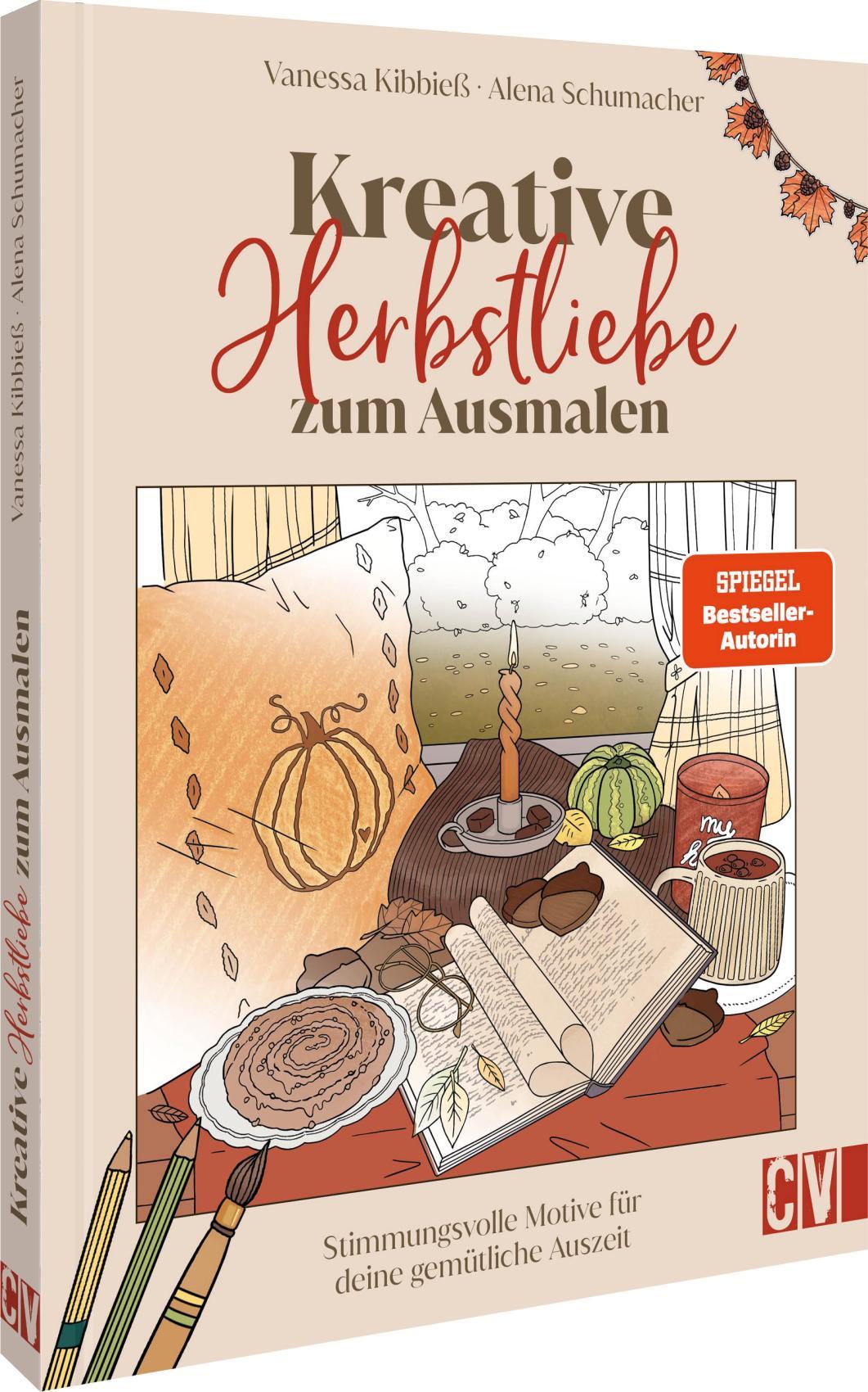 Vorderes Coverbild Meine kreative Herbstliebe zum Ausmalen
