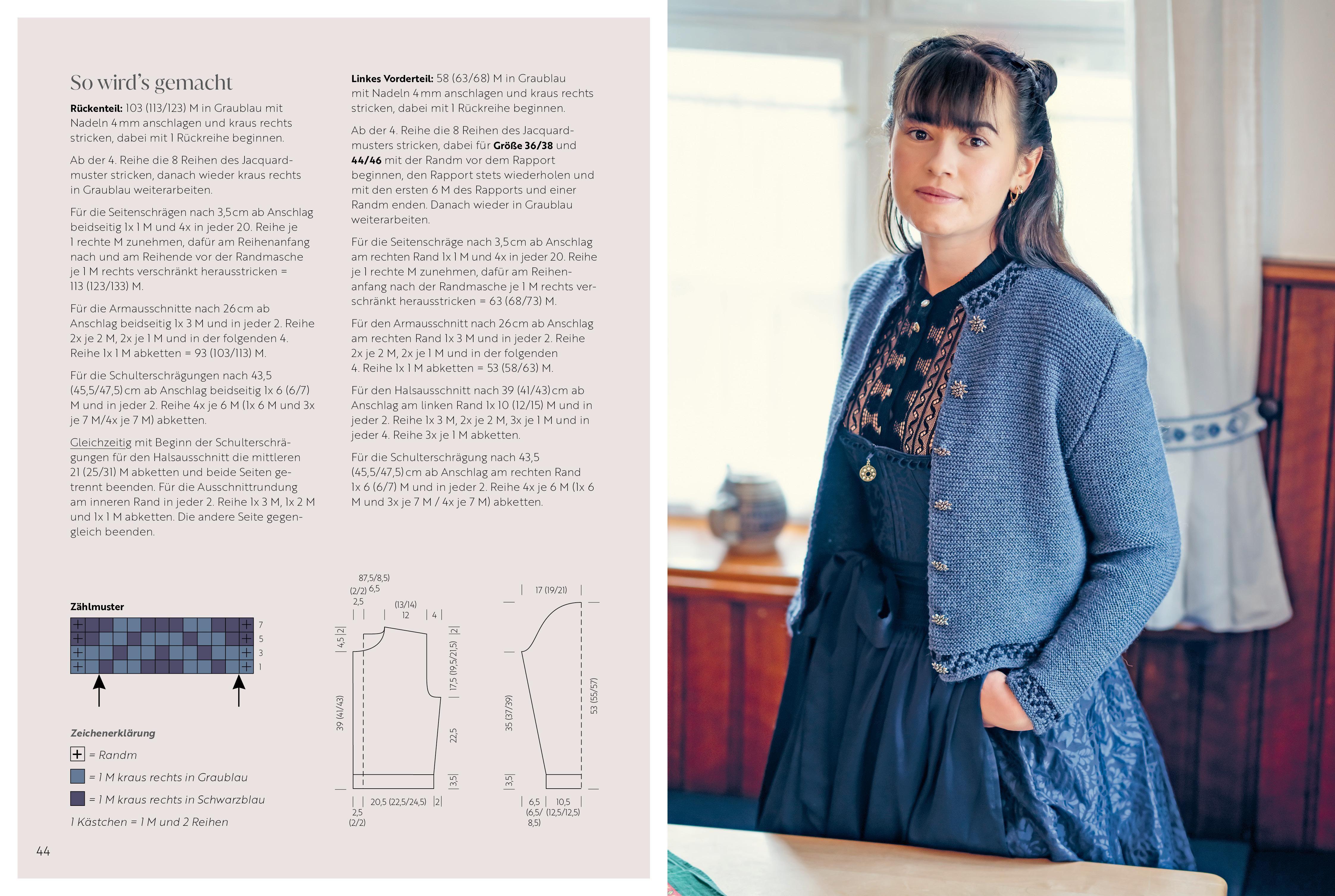 Beispielinhalt (Bild) Das große Trachten-Strickbuch