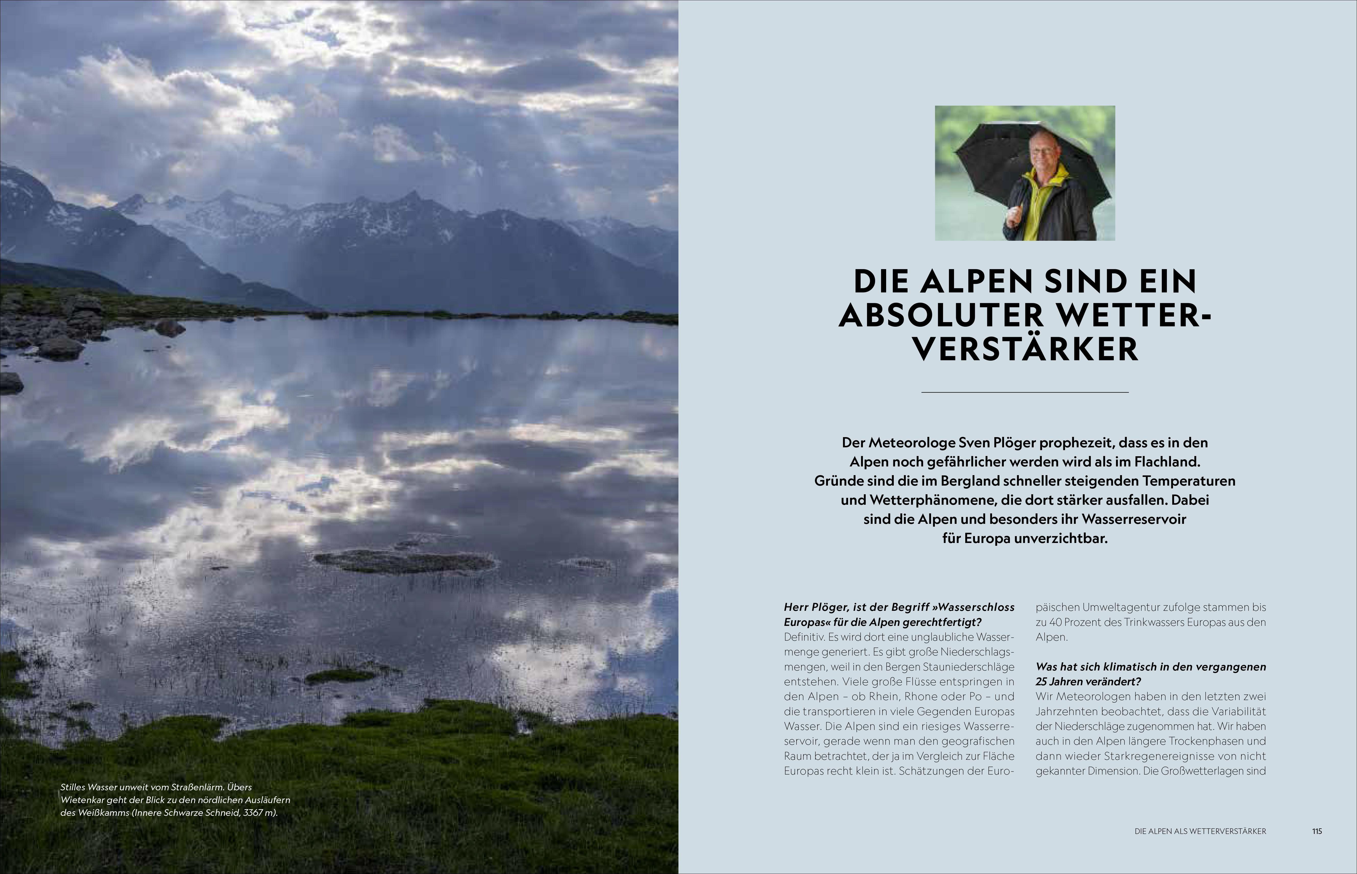 Beispielinhalt (Bild) Das Wasser der Alpen