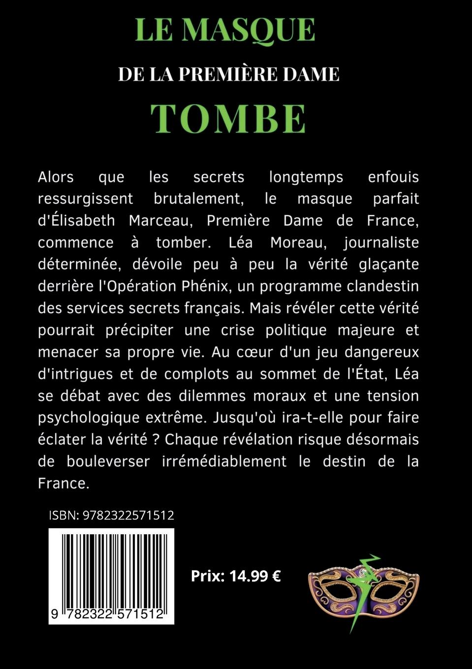 Rückseitencover Le Masque de la Première Dame Tombe