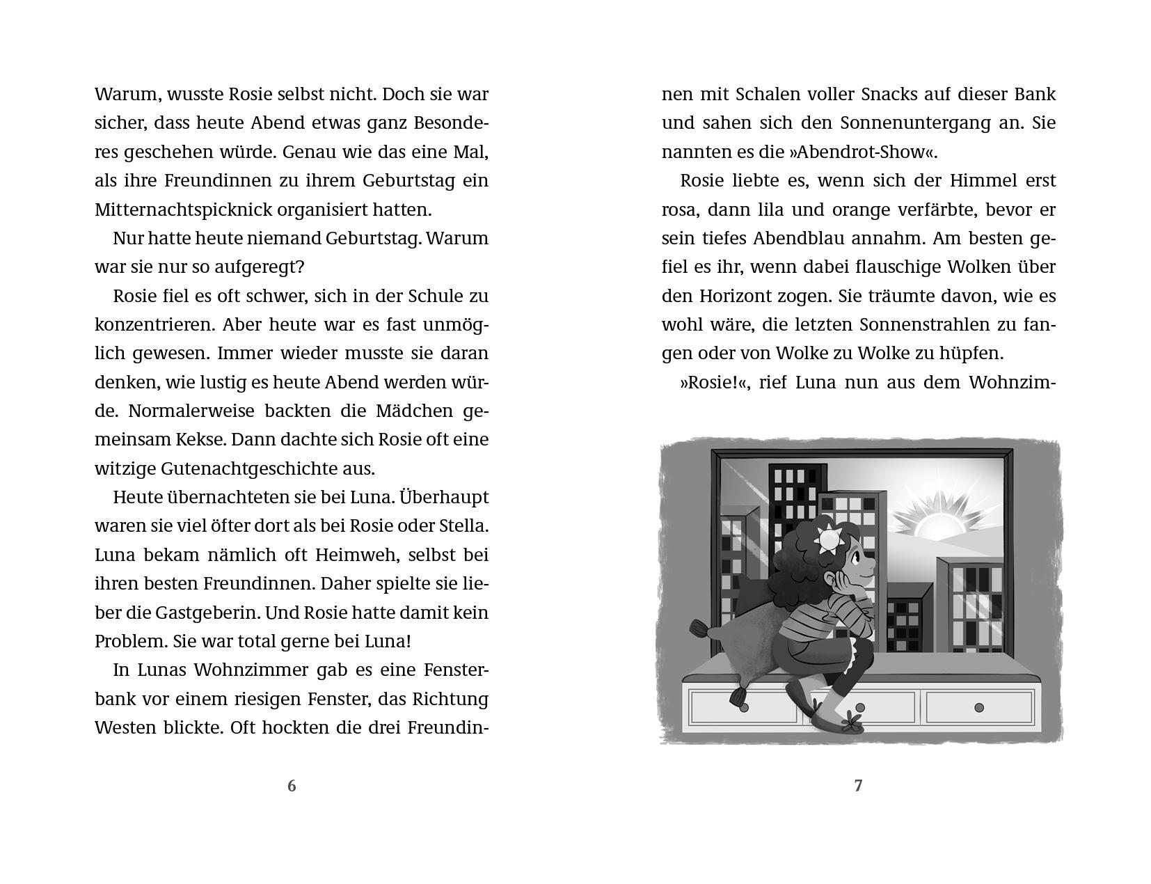 Beispielinhalt (Bild) Dragon Girls - Rosie, der Zwielichtdrache