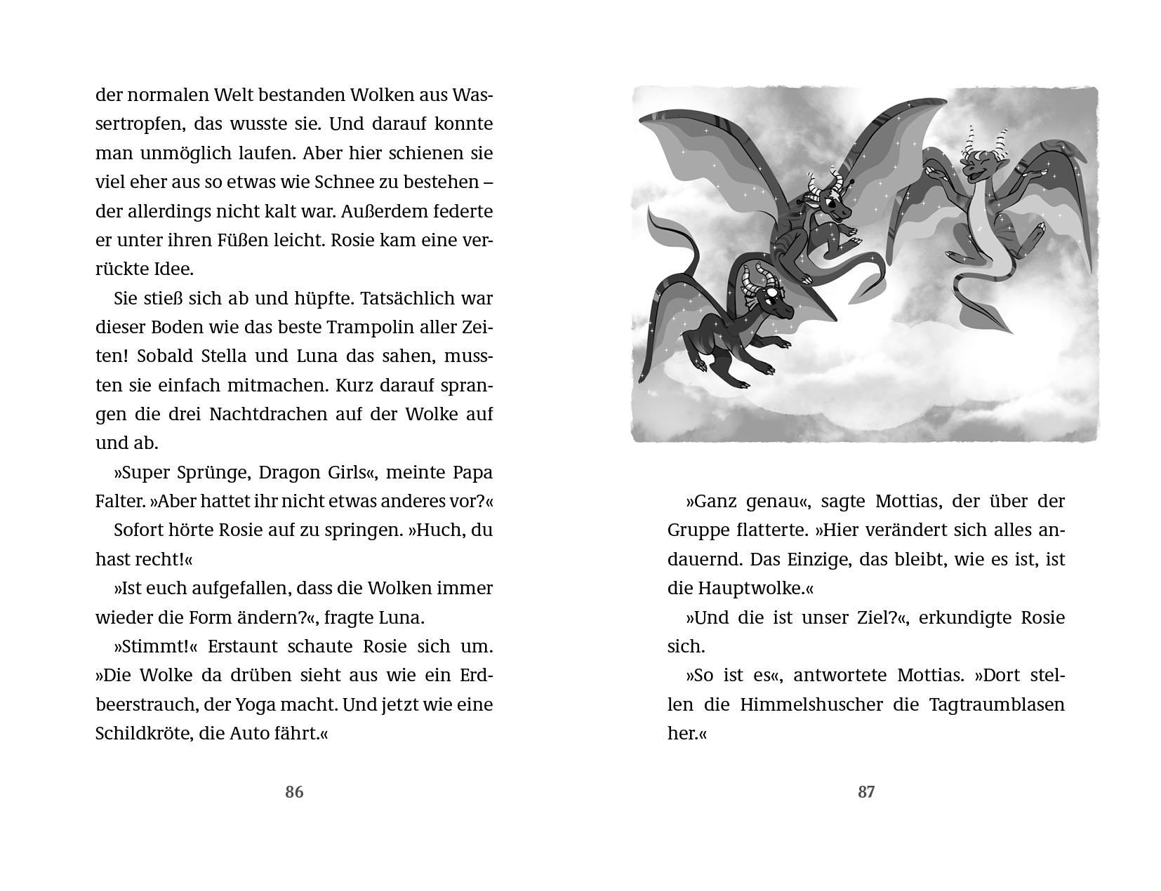 Beispielinhalt (Bild) Dragon Girls - Rosie, der Zwielichtdrache