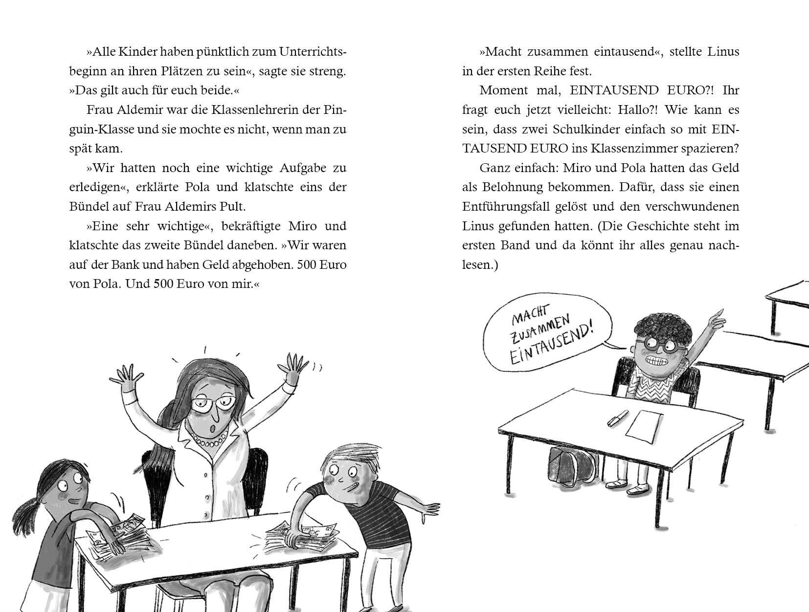 Beispielinhalt (Bild) Die Schurkenschnapp-AG räumt ab