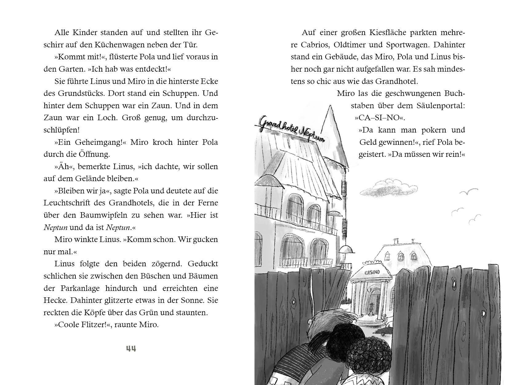 Beispielinhalt (Bild) Die Schurkenschnapp-AG räumt ab