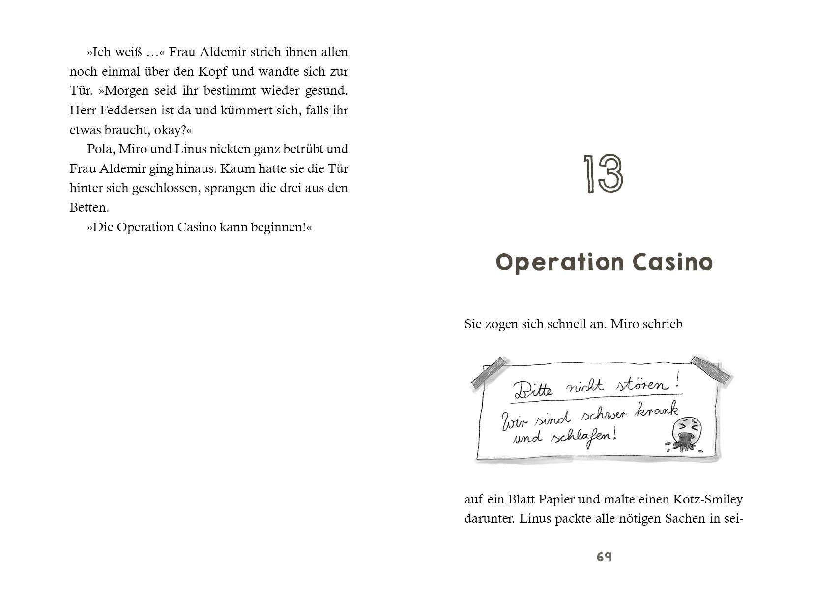 Beispielinhalt (Bild) Die Schurkenschnapp-AG räumt ab