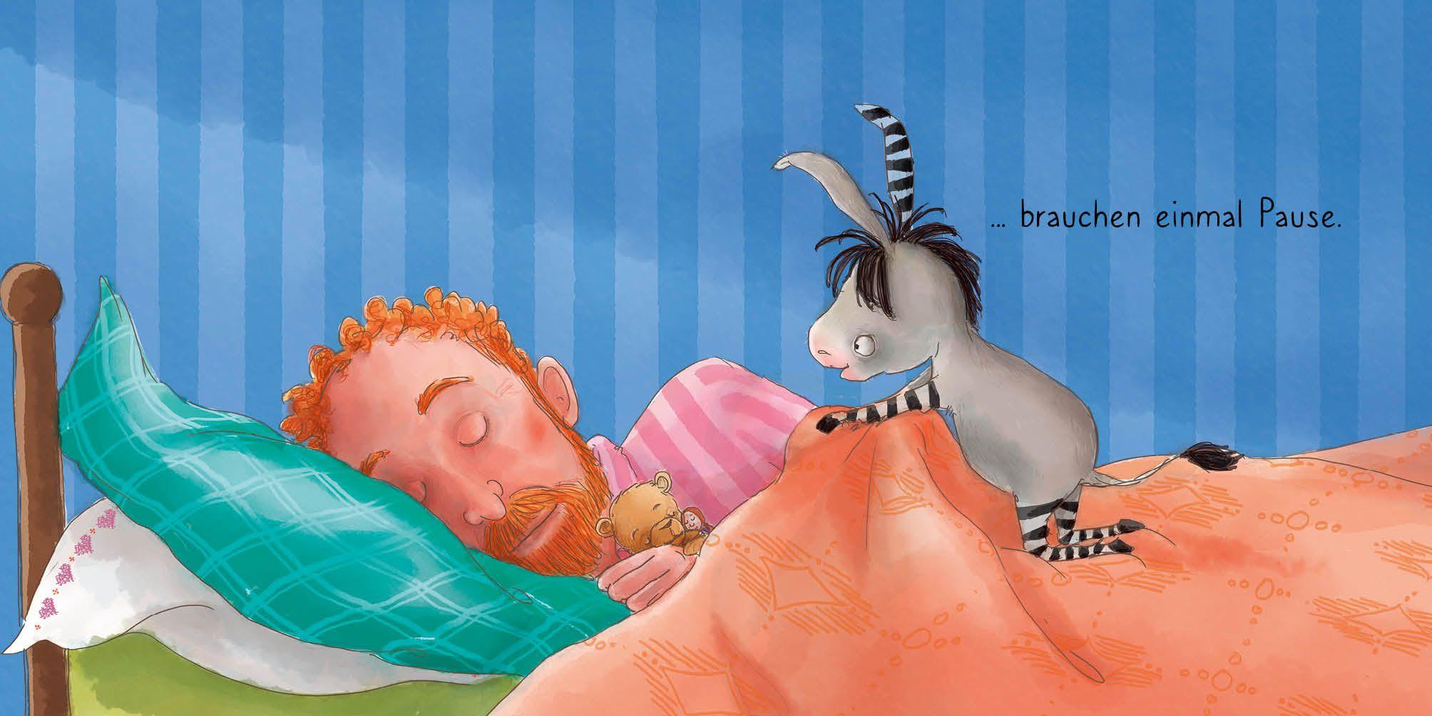 Beispielinhalt (Bild) Grimm und Möhrchen - In die Betten, fertig, los!