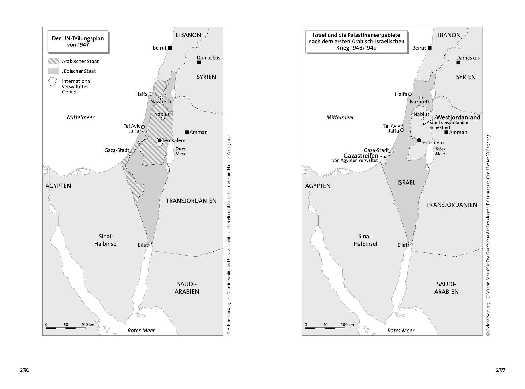 Beispielinhalt (Bild) Die Geschichte der Israelis und Palästinenser