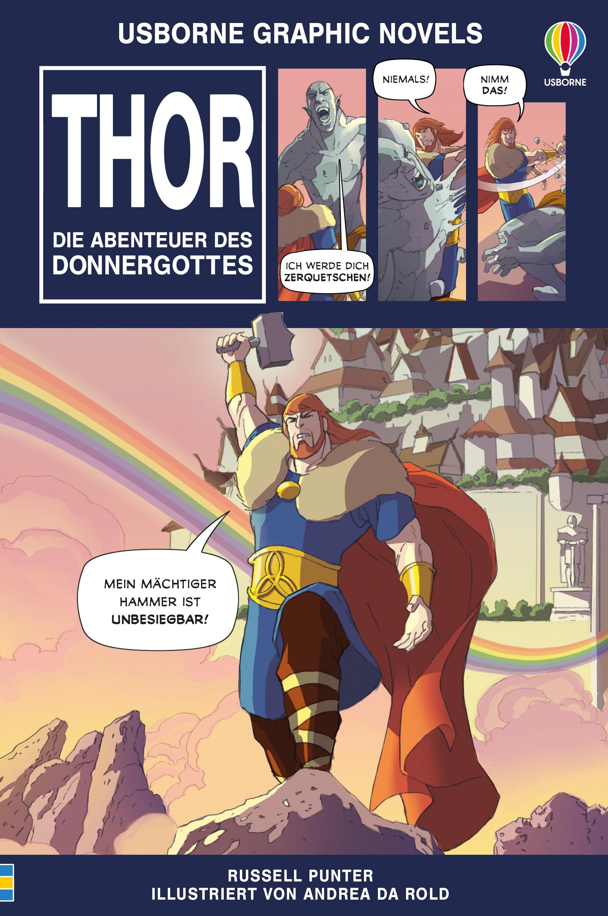 Vorderes Coverbild Usborne Graphic Novels: Thor - Die Abenteuer des Donnergottes