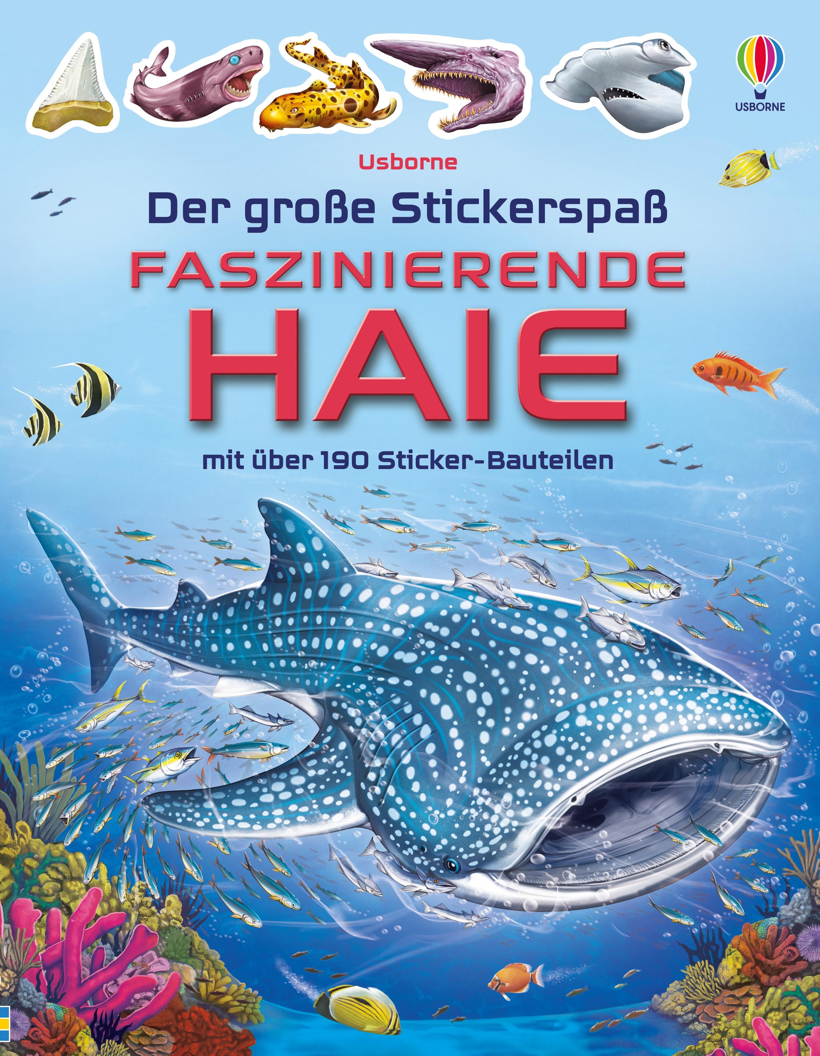 Vorderes Coverbild Der große Stickerspaß: Faszinierende Haie