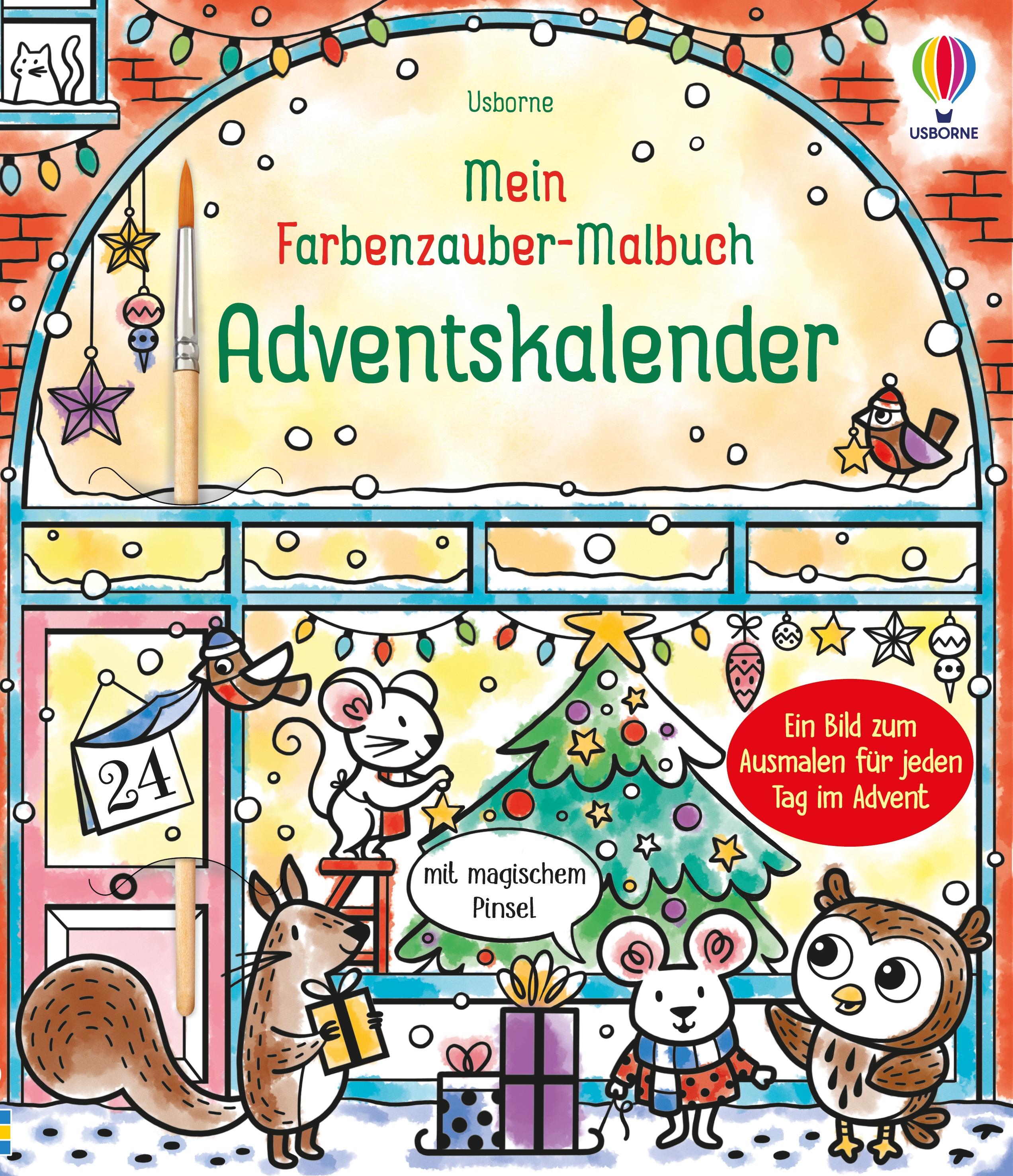 Vorderes Coverbild Mein Farbenzauber-Malbuch: Adventskalender