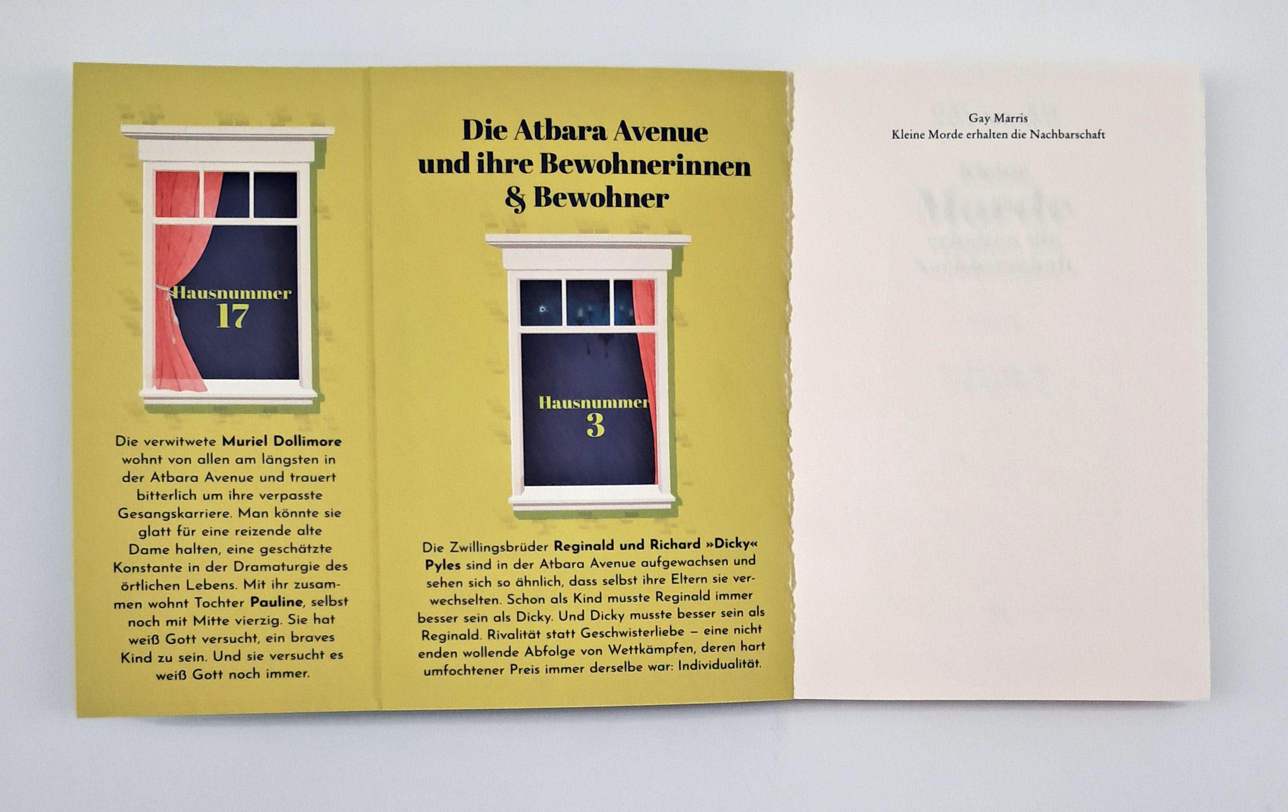 Beispielinhalt (Bild) Kleine Morde erhalten die Nachbarschaft