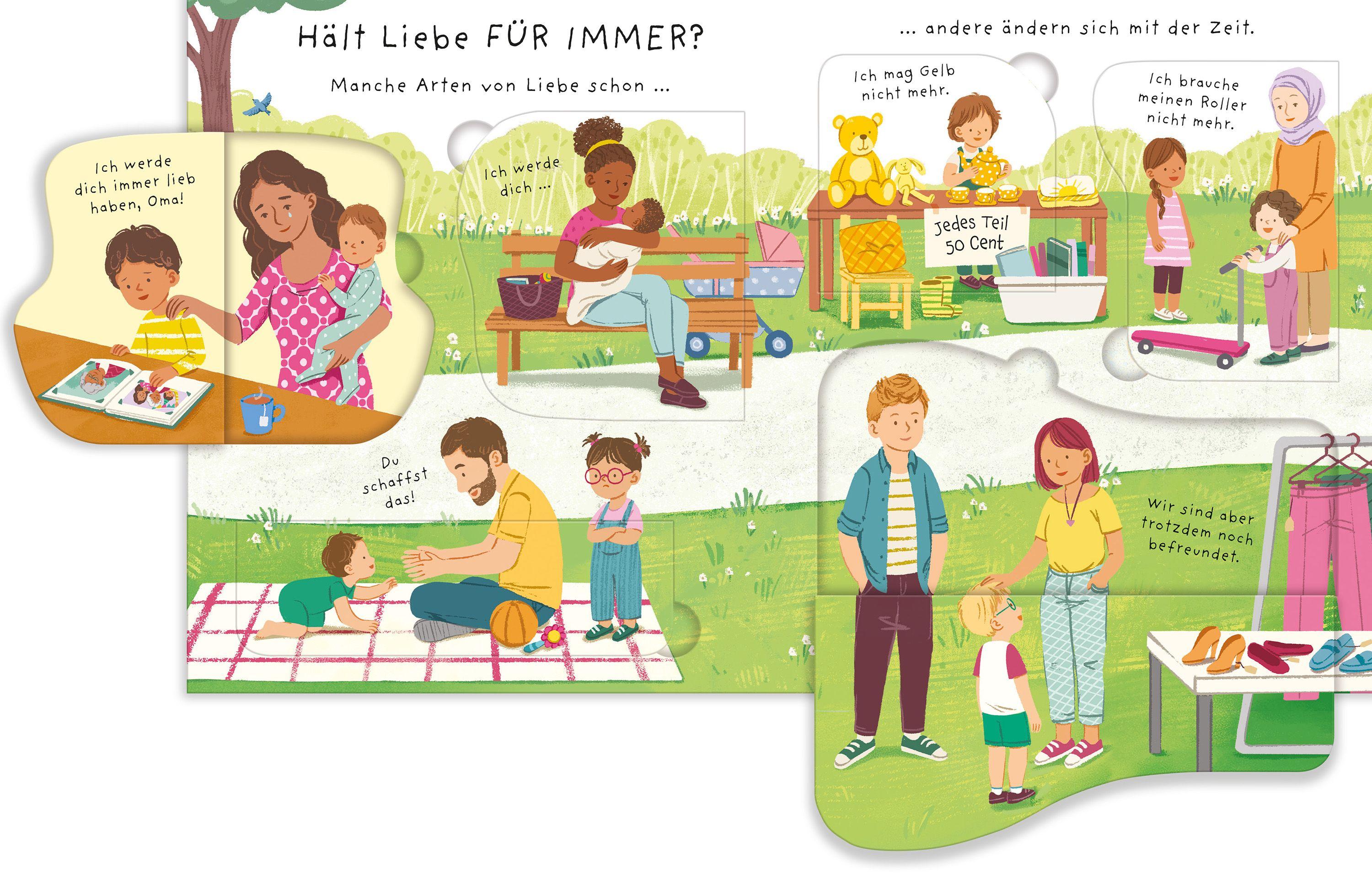 Beispielinhalt (Bild) Aufklappen und Gefühle verstehen: Liebe - Was ist das?