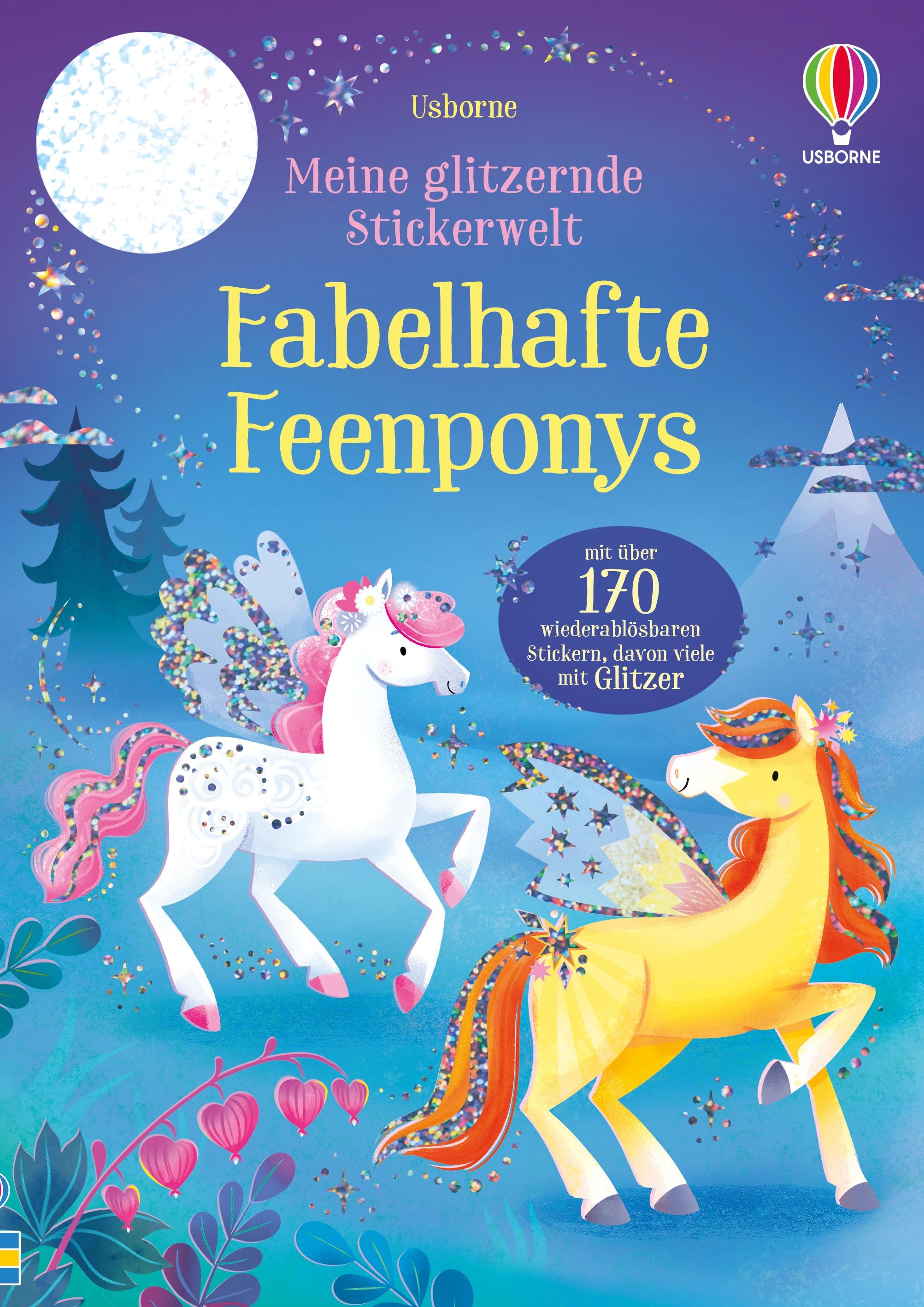 Vorderes Coverbild Meine glitzernde Stickerwelt: Fabelhafte Feenponys
