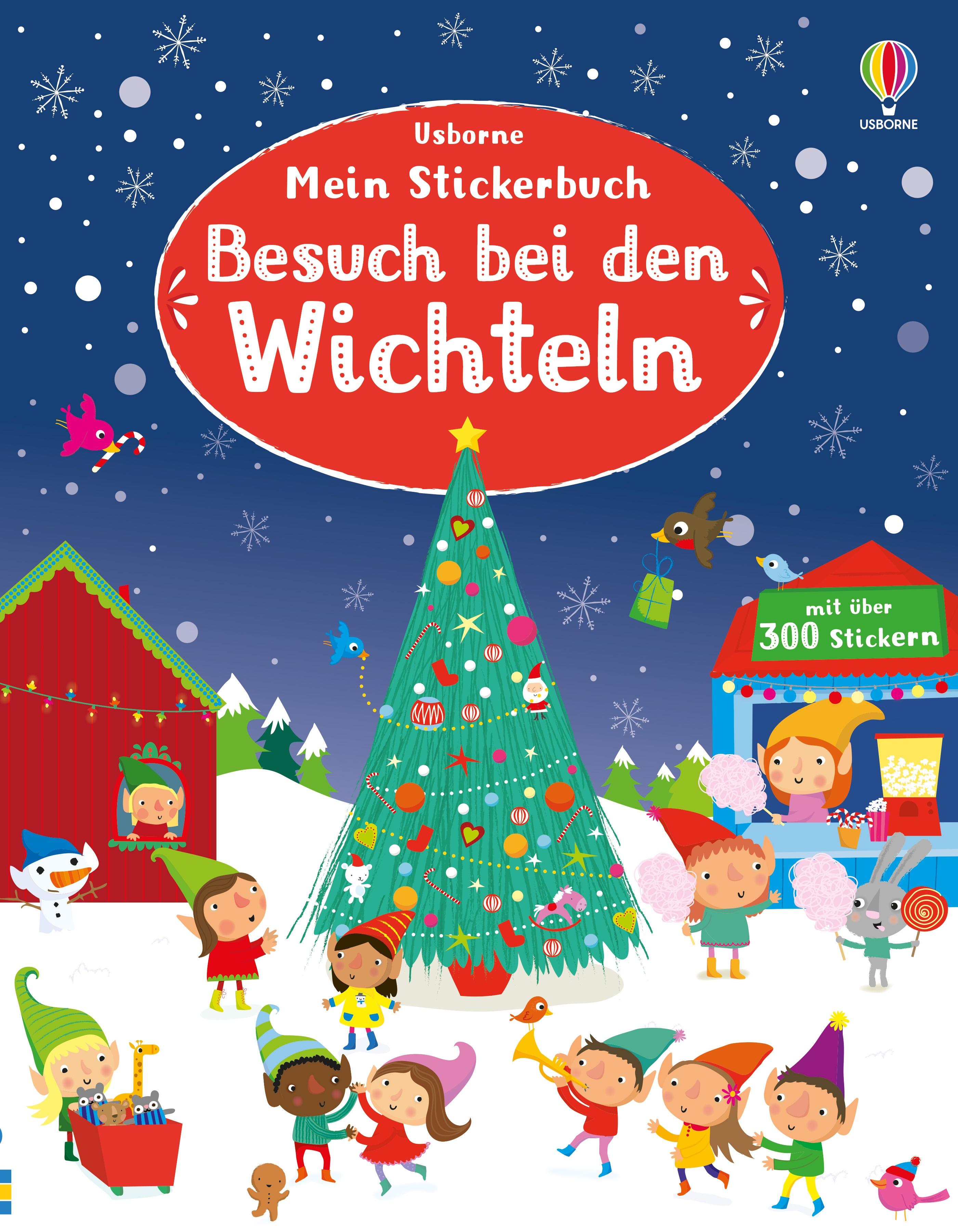 Vorderes Coverbild Mein Stickerbuch: Besuch bei den Wichteln