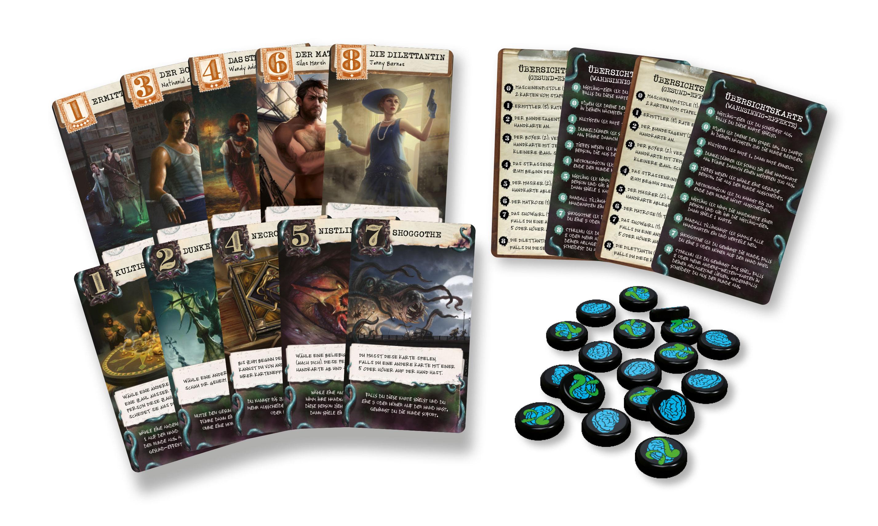 Beispielinhalt (Bild) Arkham Horror: Lovecraft Letter