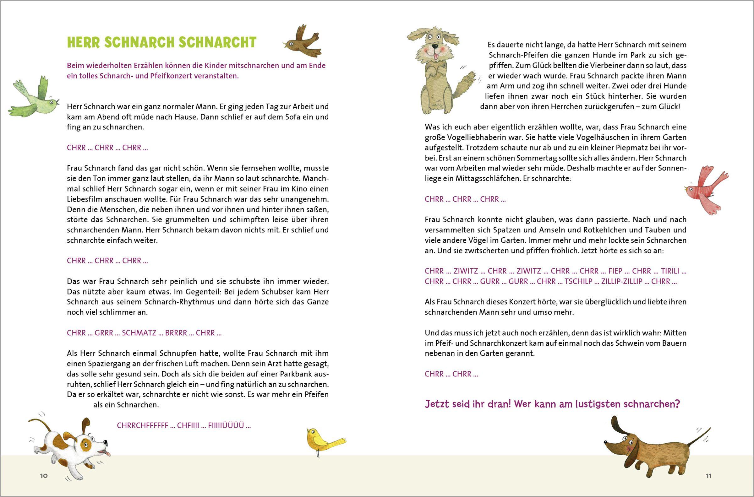 Beispielinhalt (Bild) Lustige Vorlesegeschichten für die Kita