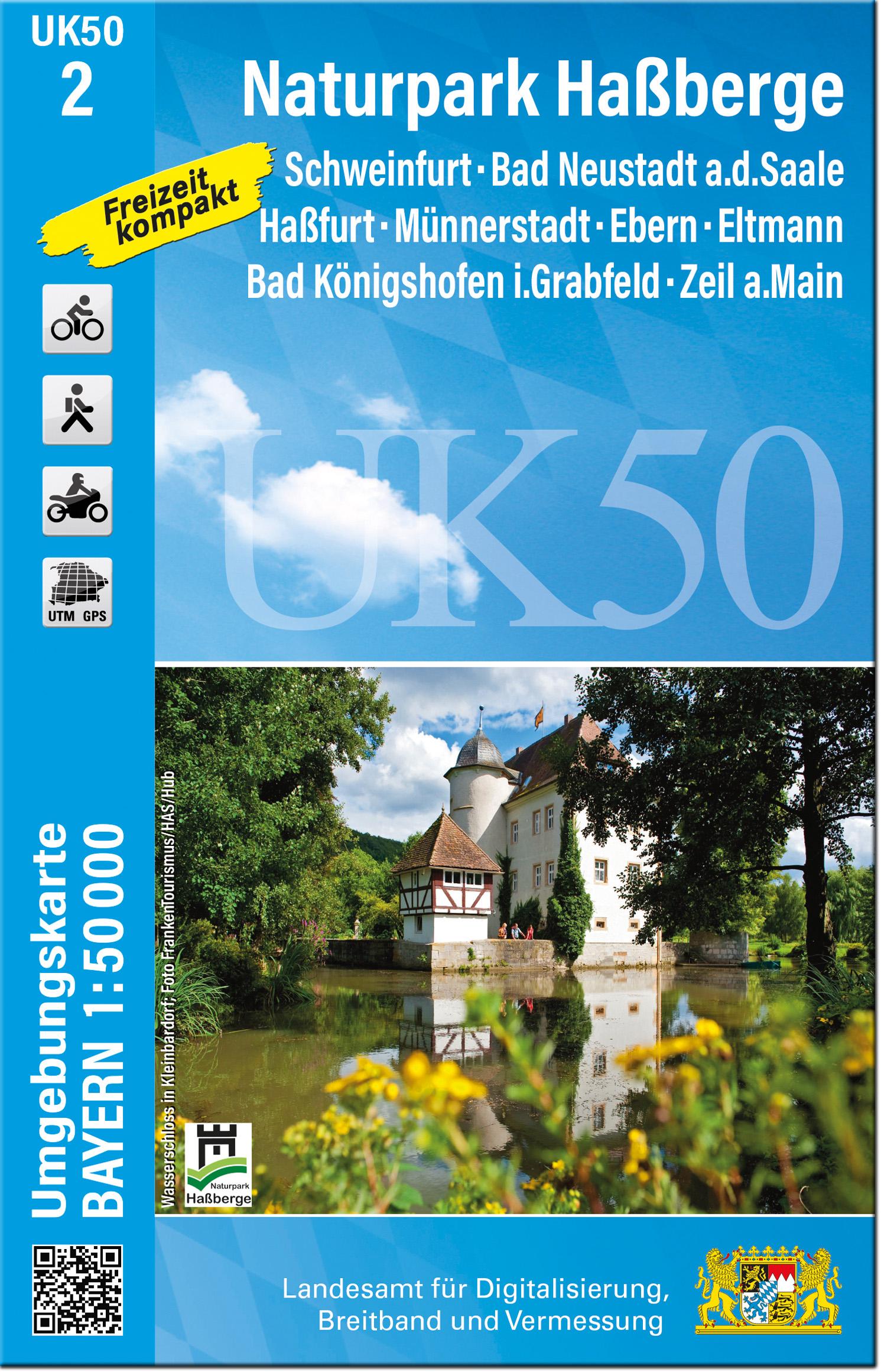 Vorderes Coverbild UK50-2 Naturpark Haßberge