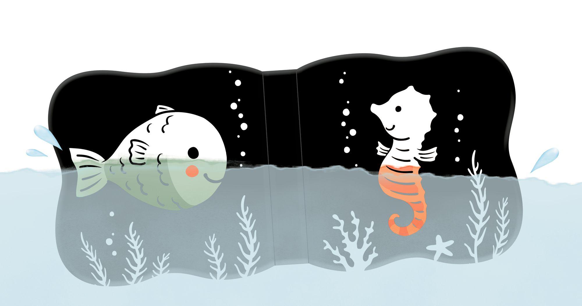 Beispielinhalt (Bild) Babys Kontrast-Zauber-Badebuch