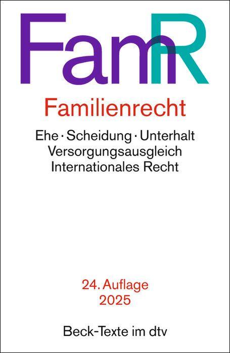 Vorderes Coverbild Familienrecht. FamR