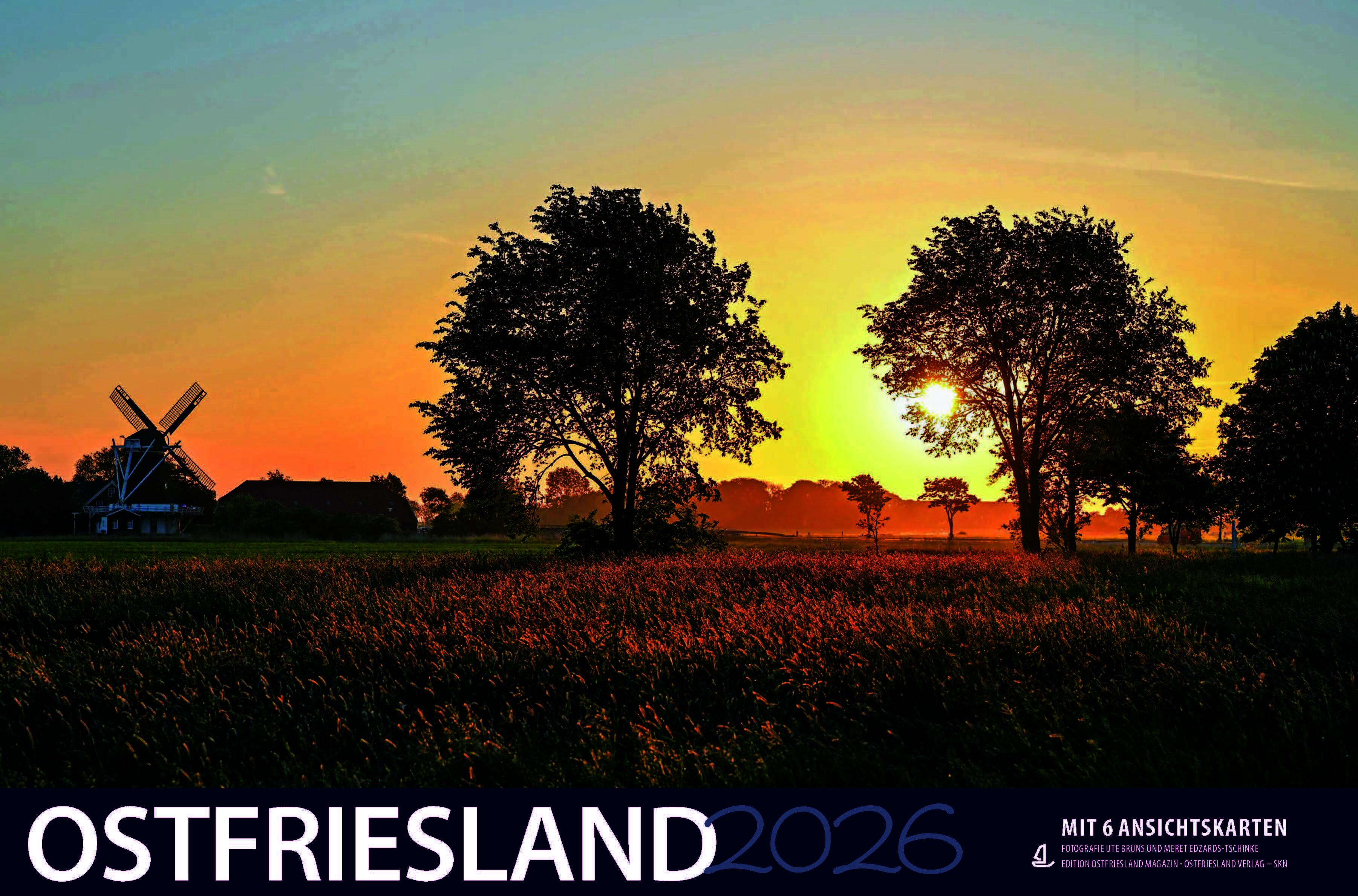 Vorderes Coverbild Fotokalender Ostfriesland 2026