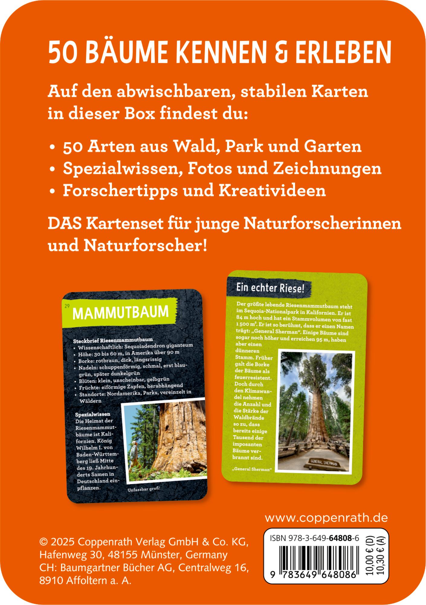 Rückseitencover 50 Bäume kennen & erleben